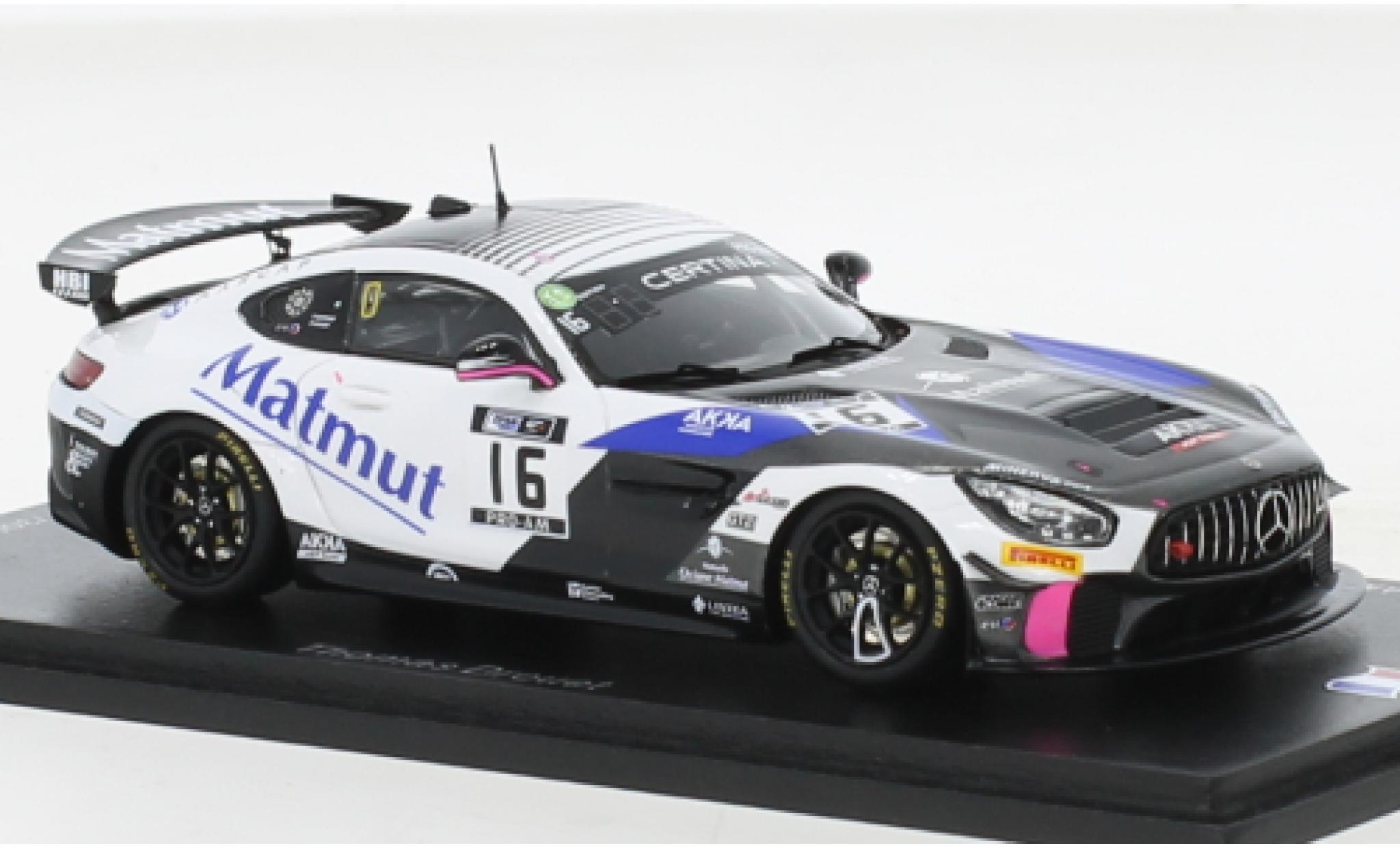 Mercedes AMG GT 1/43 Spark 4 No.16 AKKA ASP FFSA 2021 modellino in miniatura
