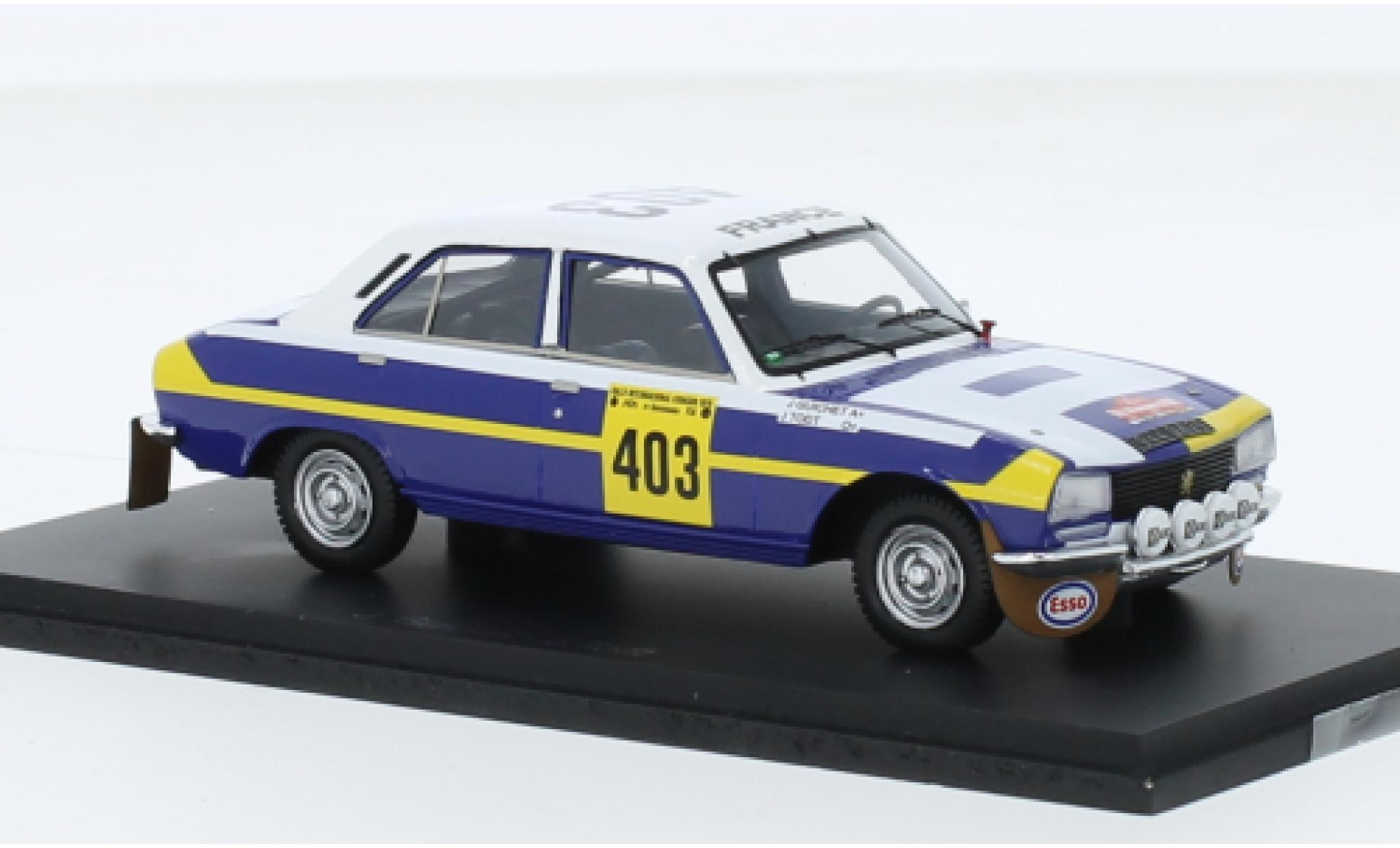 Peugeot 504 1/43 Spark No.403 Rally Codasur 1979 modellino in miniatura