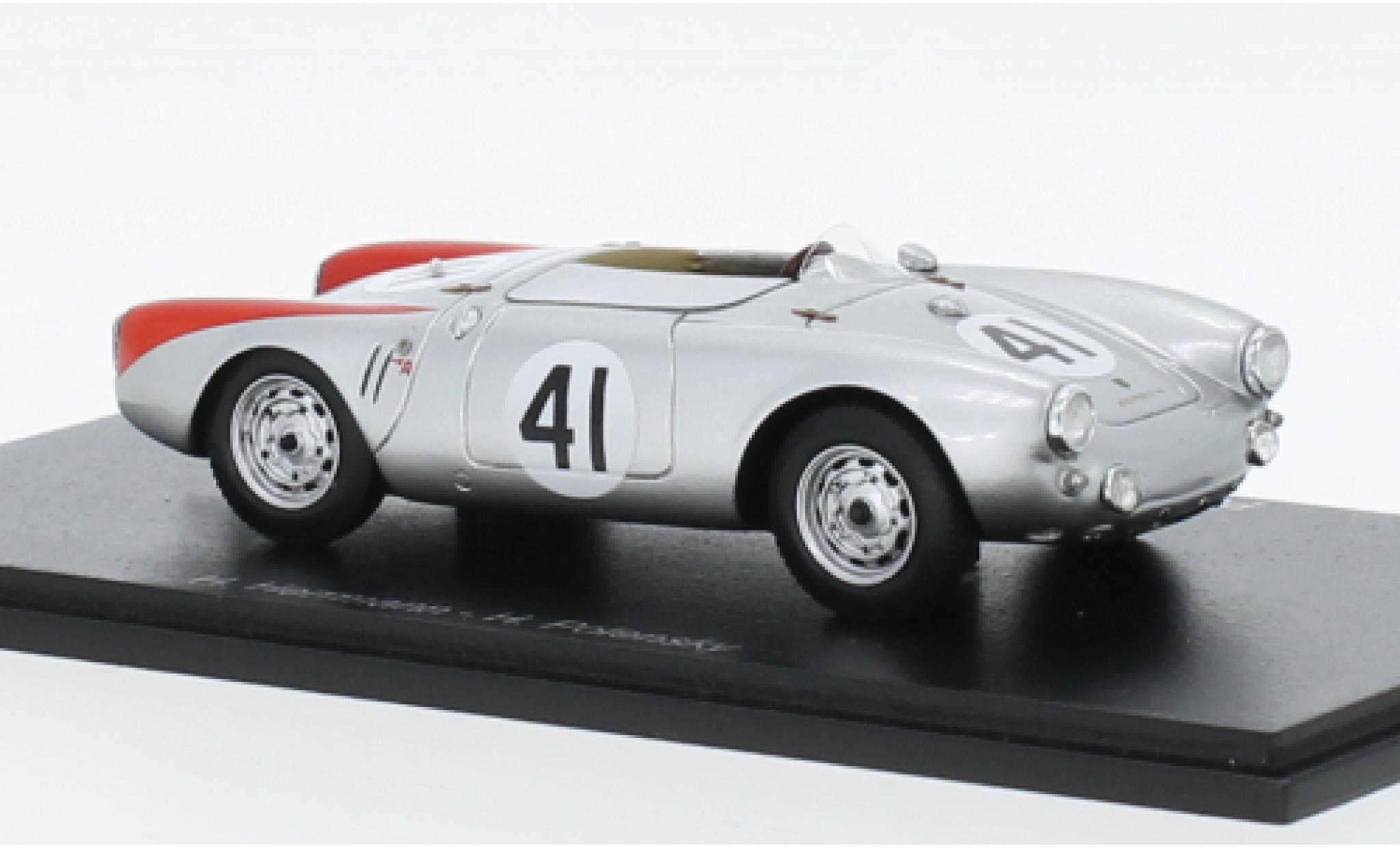 Porsche 550 1/43 Spark No.41 24h Le Mans 1954 modellino in miniatura