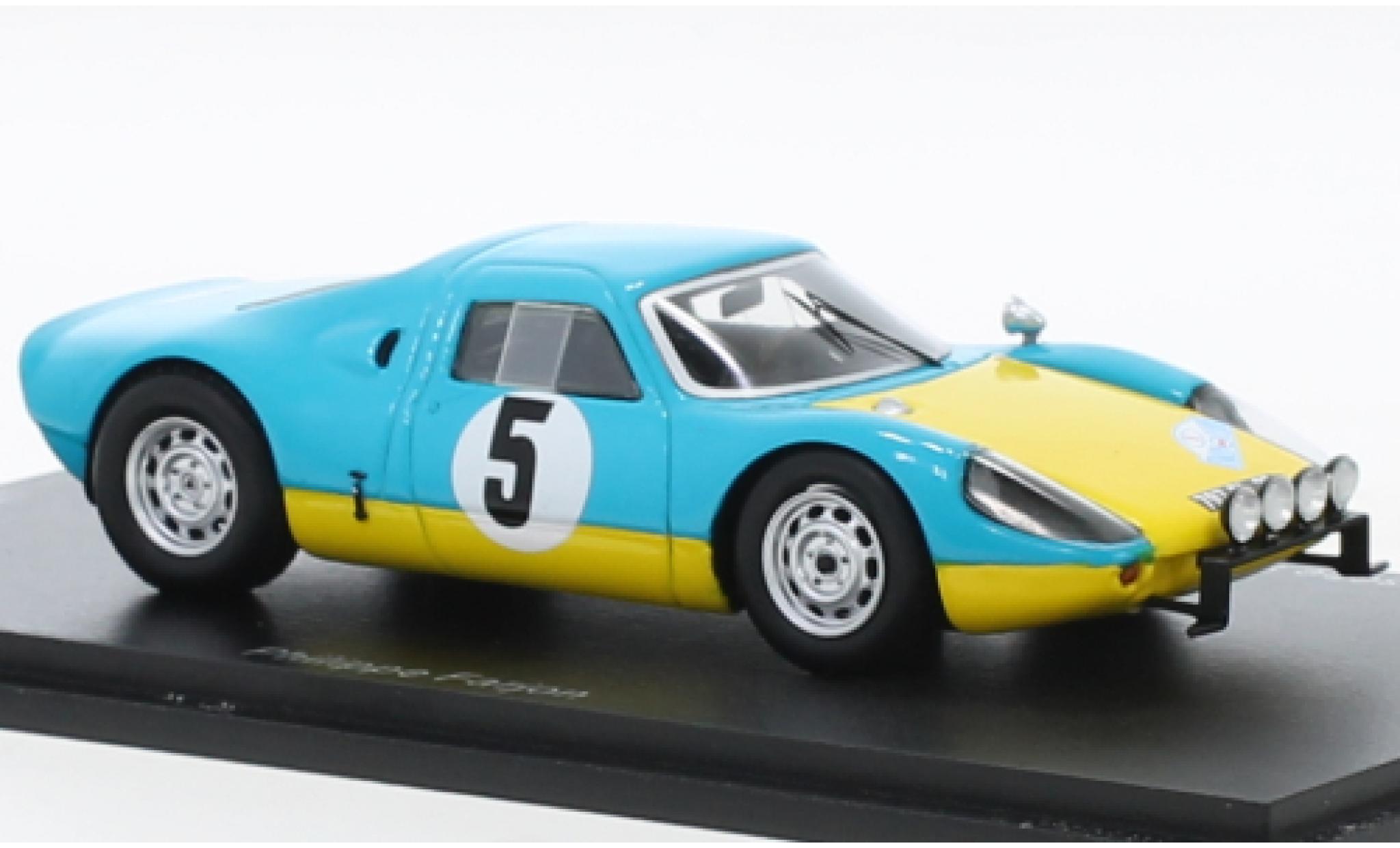 Porsche 904 1/43 Spark GTS No.5 Vainqueur Rallye d Elbeuf 1967 modellino in miniatura
