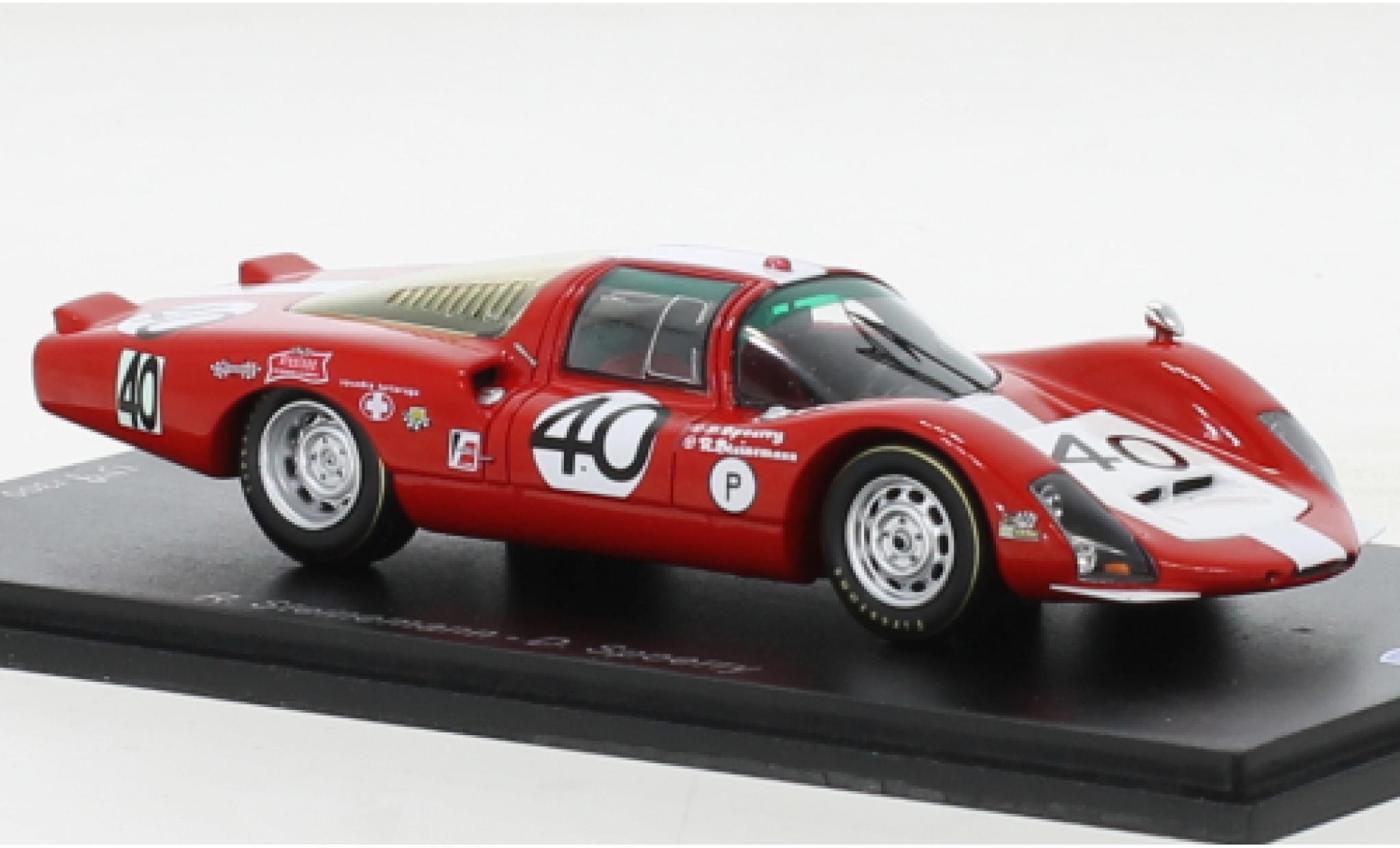 Porsche 906 1/43 Spark LH No.40 12h Sebring 1967 modellino in miniatura