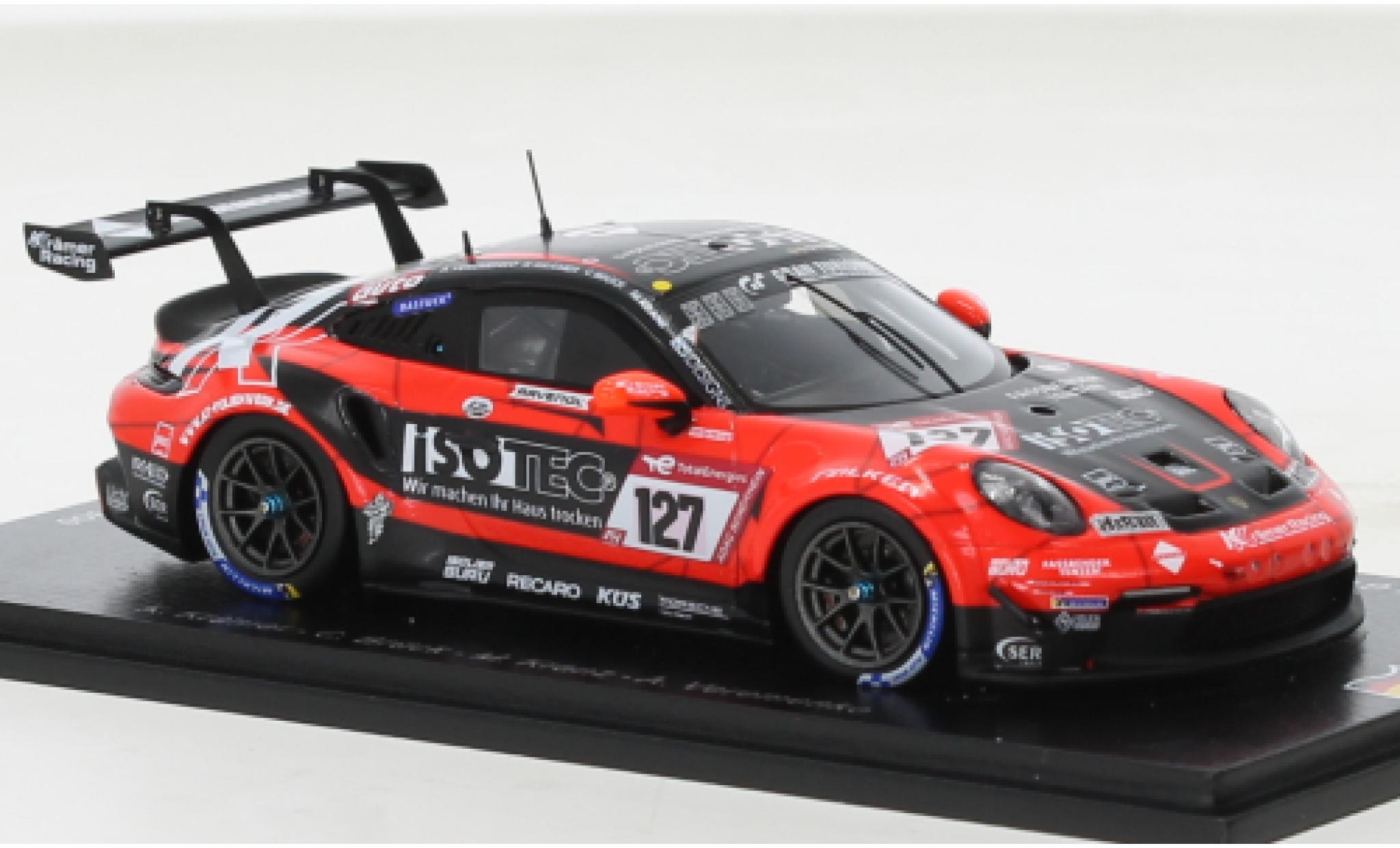 Porsche 991 GT3 Cup 1/43 Spark 911  No.127 KKrämer Racing 24h Nürburgring 2022 modellino in miniatura