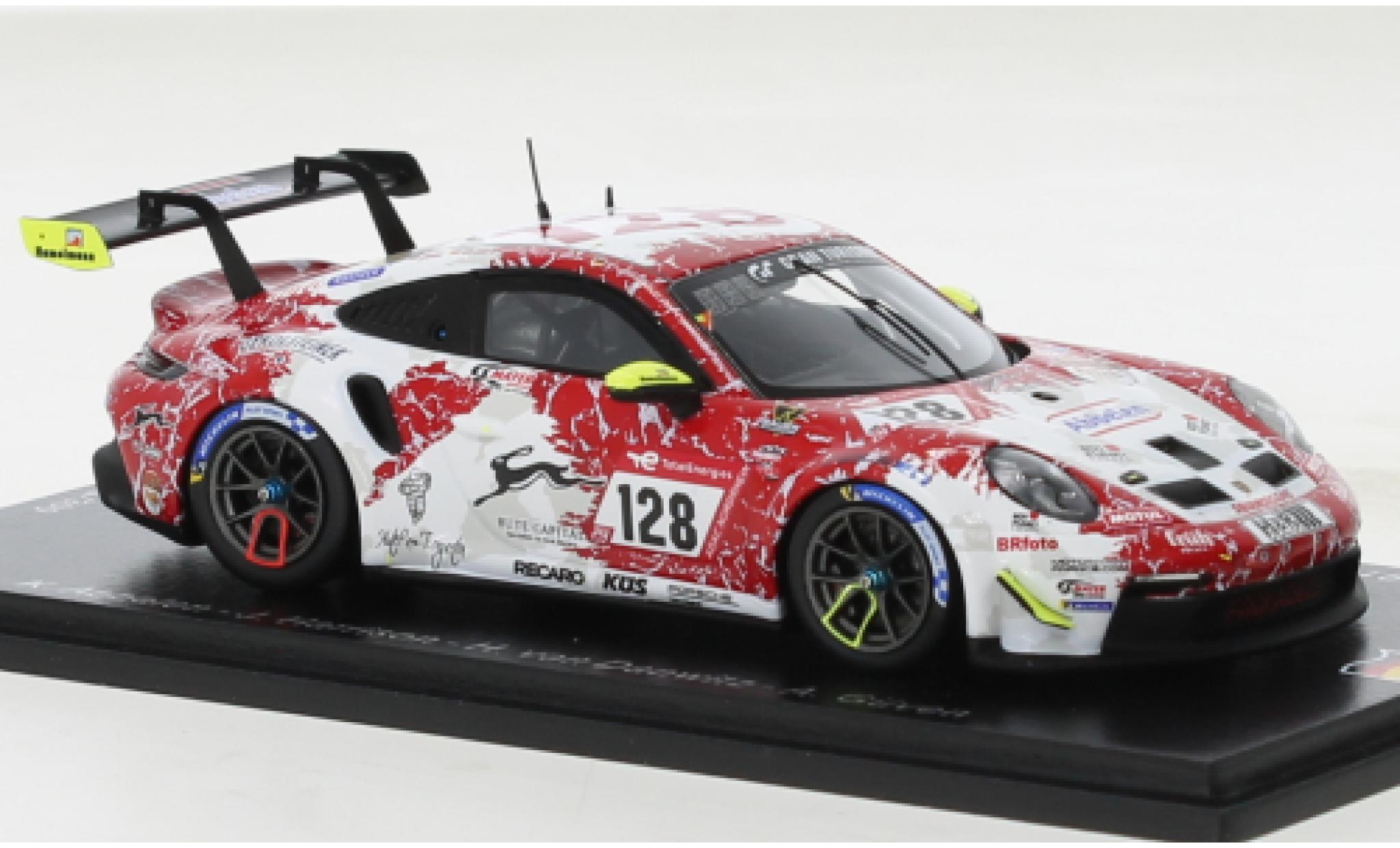 Porsche 991 GT3 Cup 1/43 Spark 911  No.128 Frikadelli Racing Team 24h Nürburgring 2022 modellino in miniatura