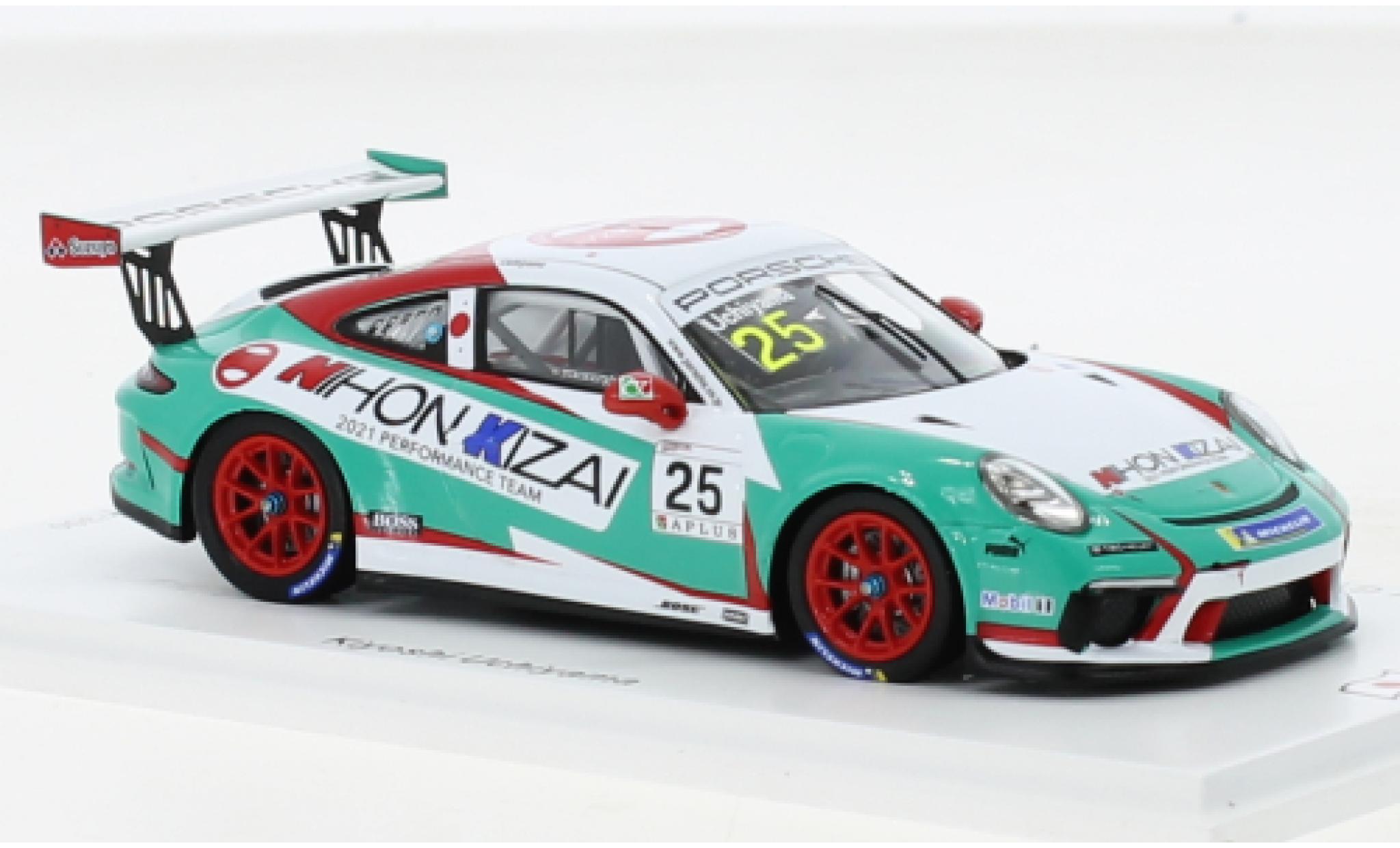 Porsche 991 GT3 Cup 1/43 Spark 911  No.25 Carrera Cup Japan 2021 modellino in miniatura
