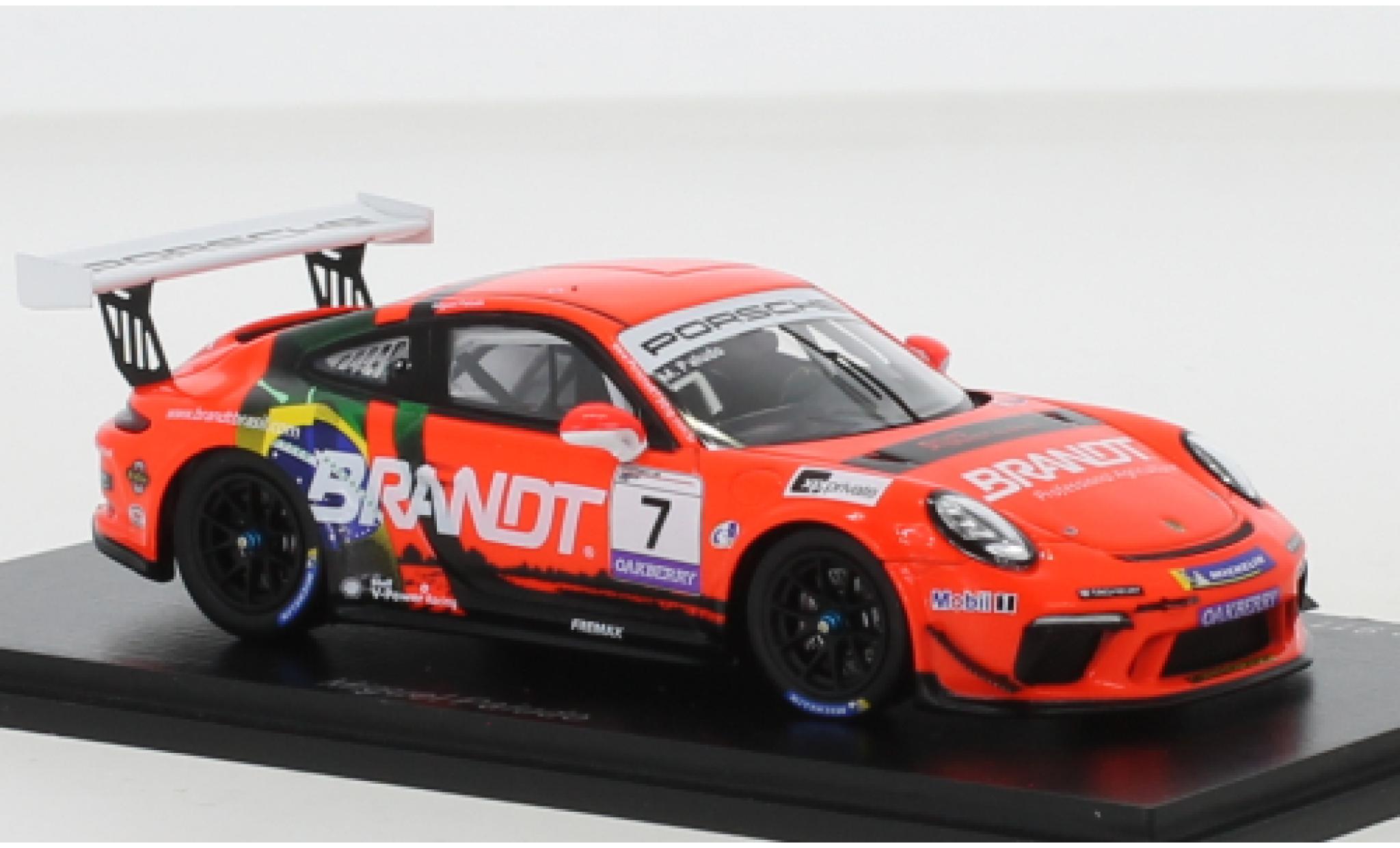 Porsche 992 GT3 1/43 Spark 911 (991) Cup No.7 Carrera Cup Brasilien 2020 modellino in miniatura