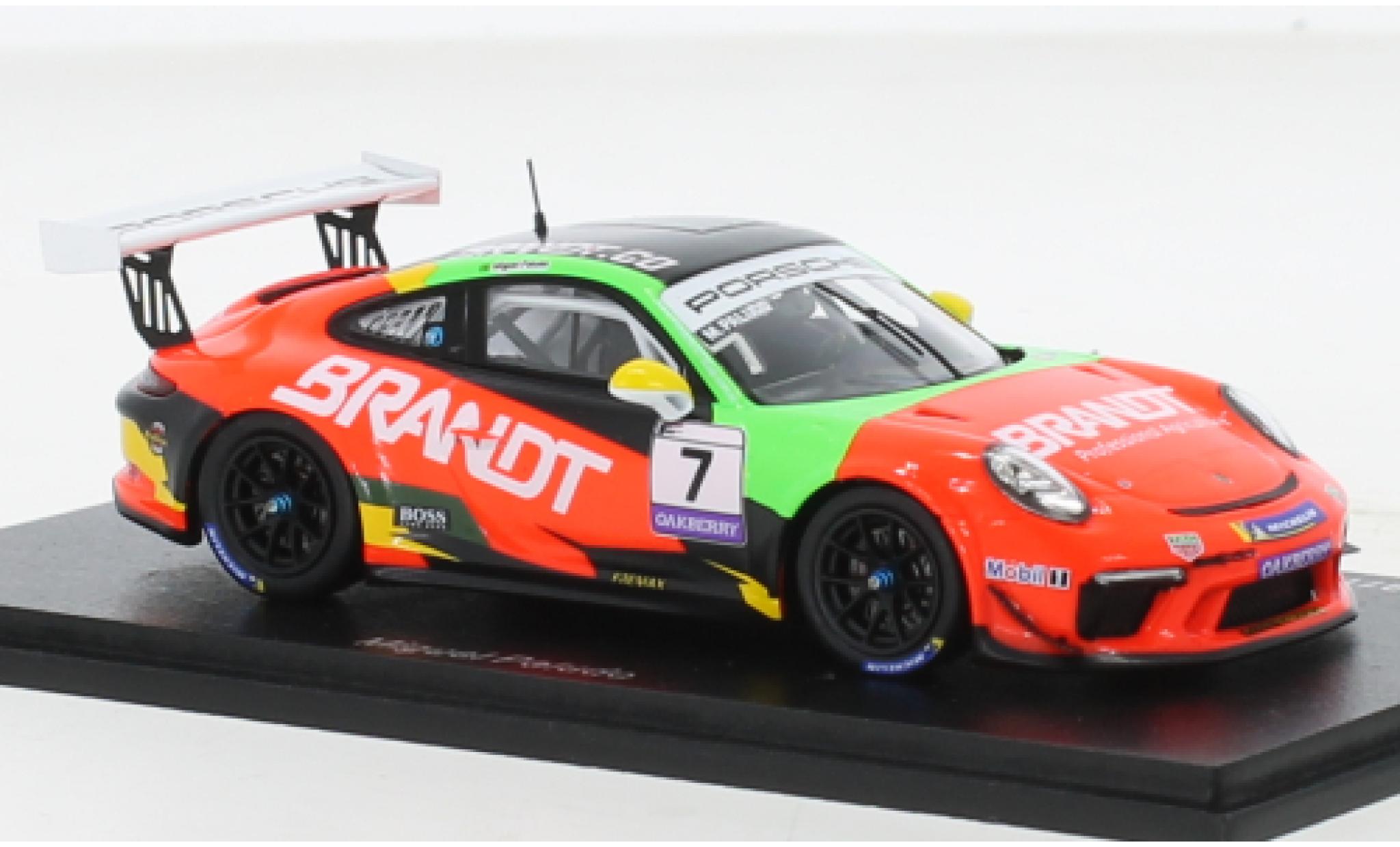 Porsche 991 GT3 Cup 1/43 Spark 911  No.7 Carrera Cup Brasilien 2021 modellino in miniatura