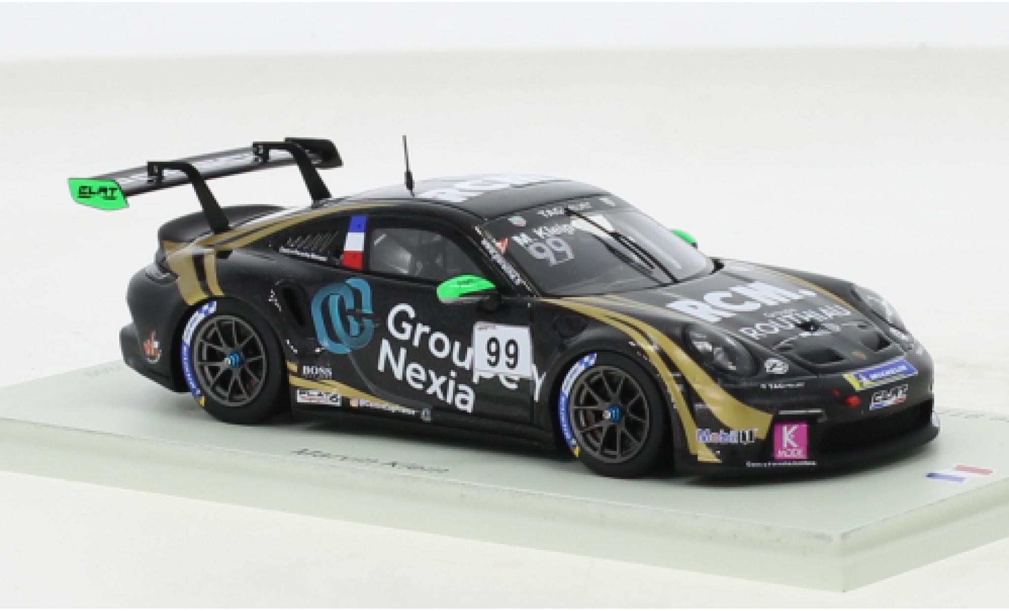 Porsche 991 GT3 Cup 1/43 Spark 911  No.99 Carrera Cup France 2021 modellino in miniatura
