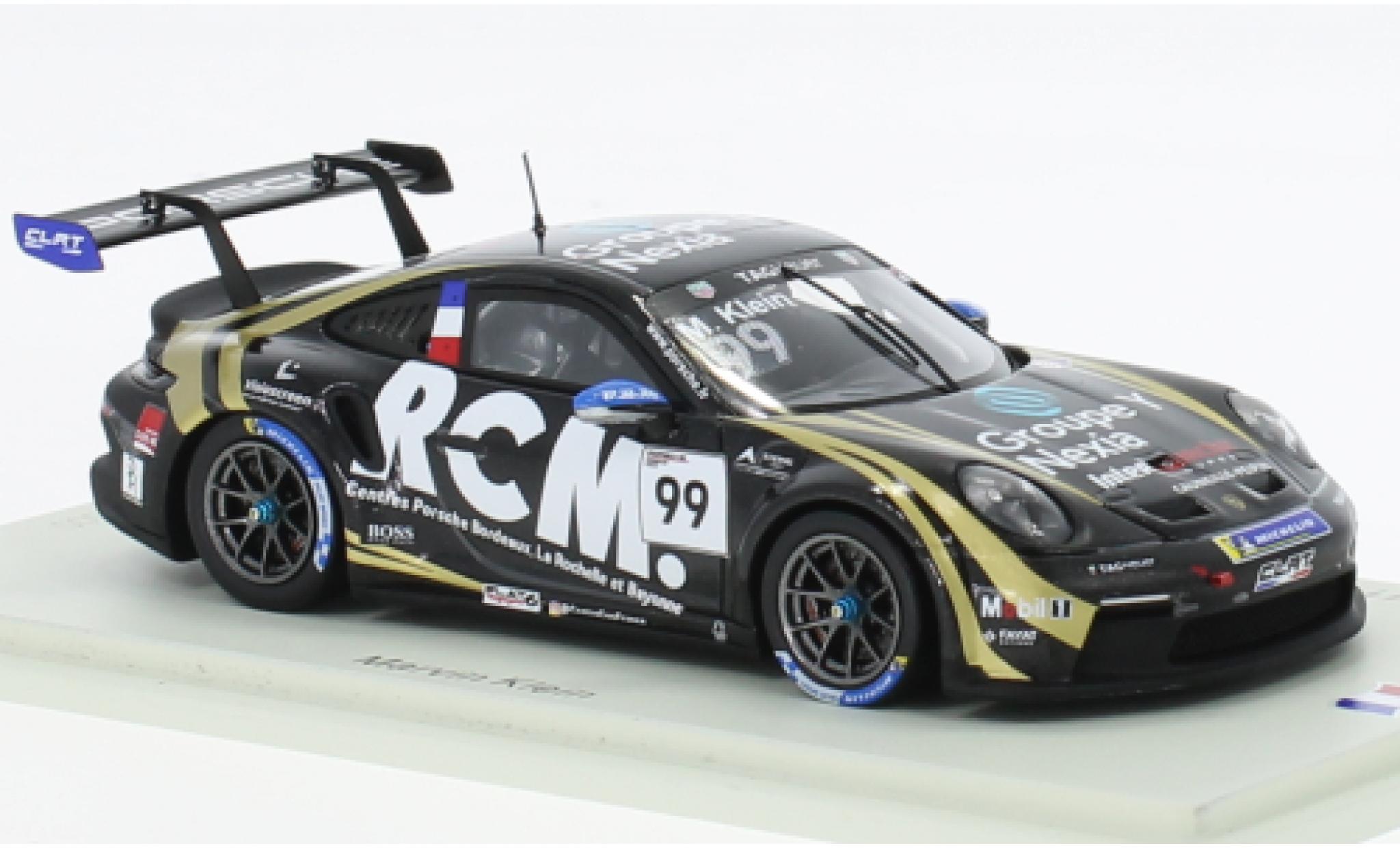 Porsche 991 GT3 Cup 1/43 Spark 911  No.99 Carrera Cup France 2022 modellino in miniatura
