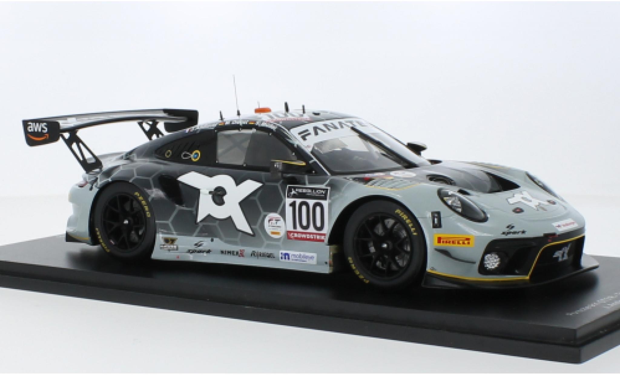 Porsche 991 GT3 R 1/43 Spark 911  No.100 Toksport WRT 24h Spa 2022 modellino in miniatura