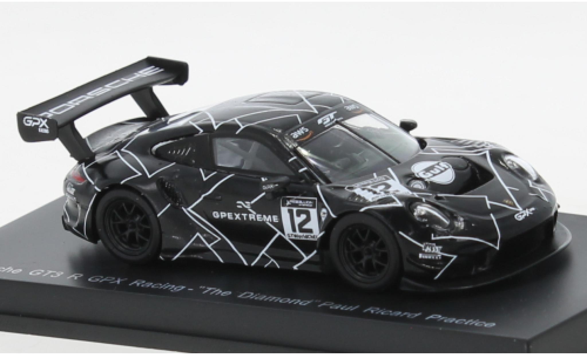 Porsche 991 GT3 R 1/64 Spark 911  No.12 GPX Racing The Diamond Test Paul Ricard modellino in miniatura