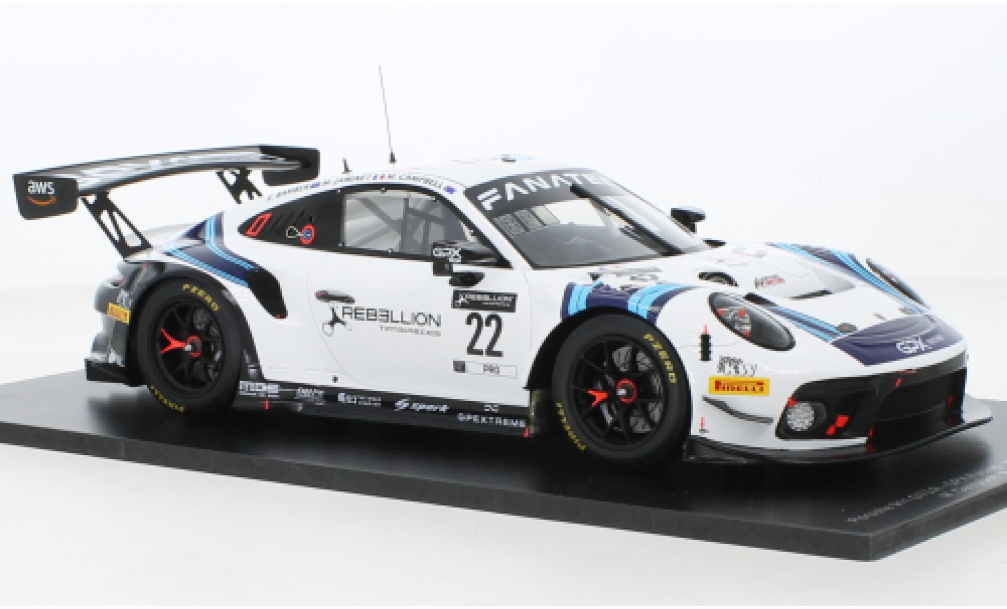Porsche 991 GT3 R 1/18 Spark 911  No.22 GPX Racing WEC 1000km Paul Ricard 2021 modellino in miniatura
