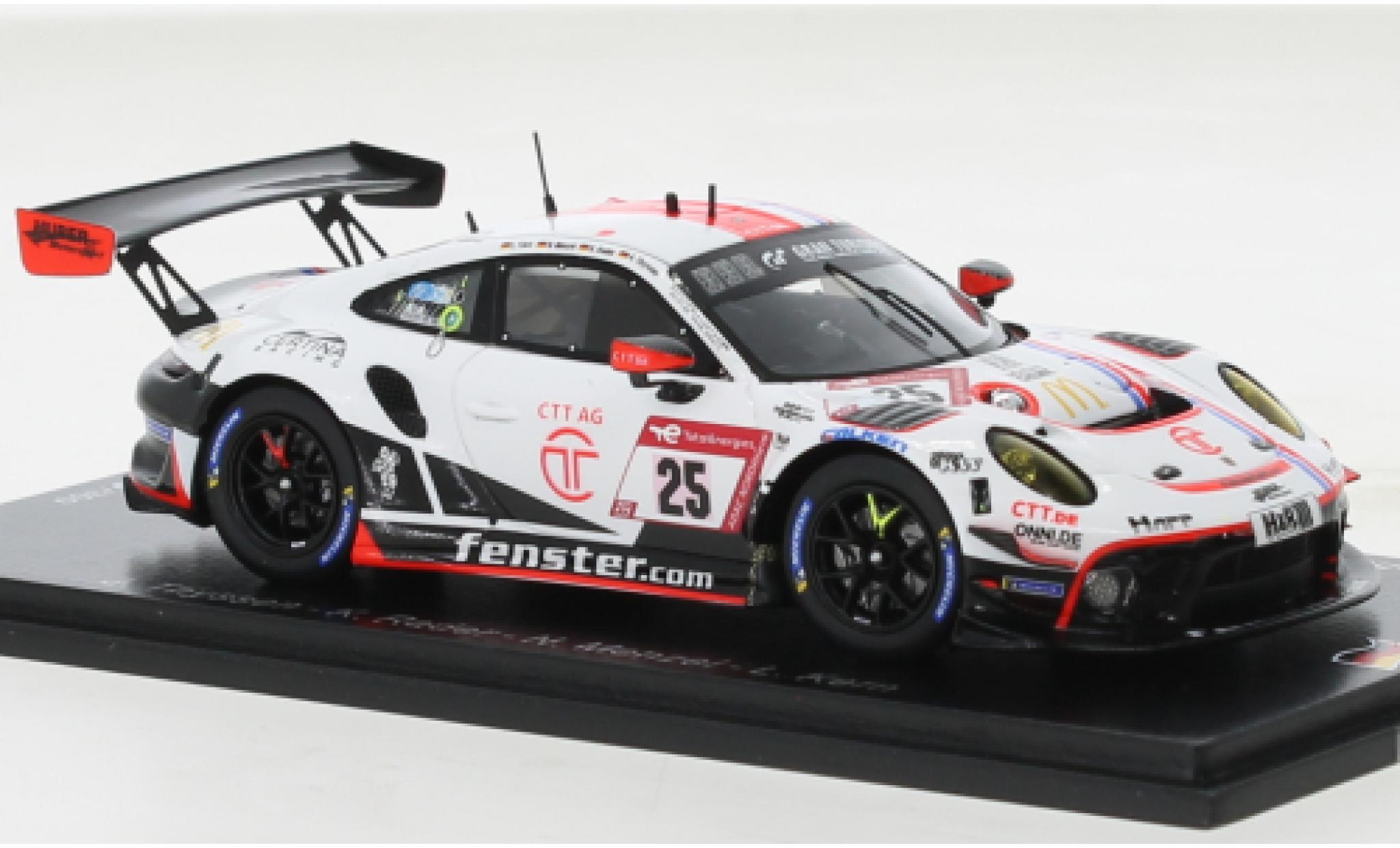 Porsche 991 GT3 R 1/43 Spark 911  No.25 Huber Motorsport 24h Nürburgring 2022 modellino in miniatura