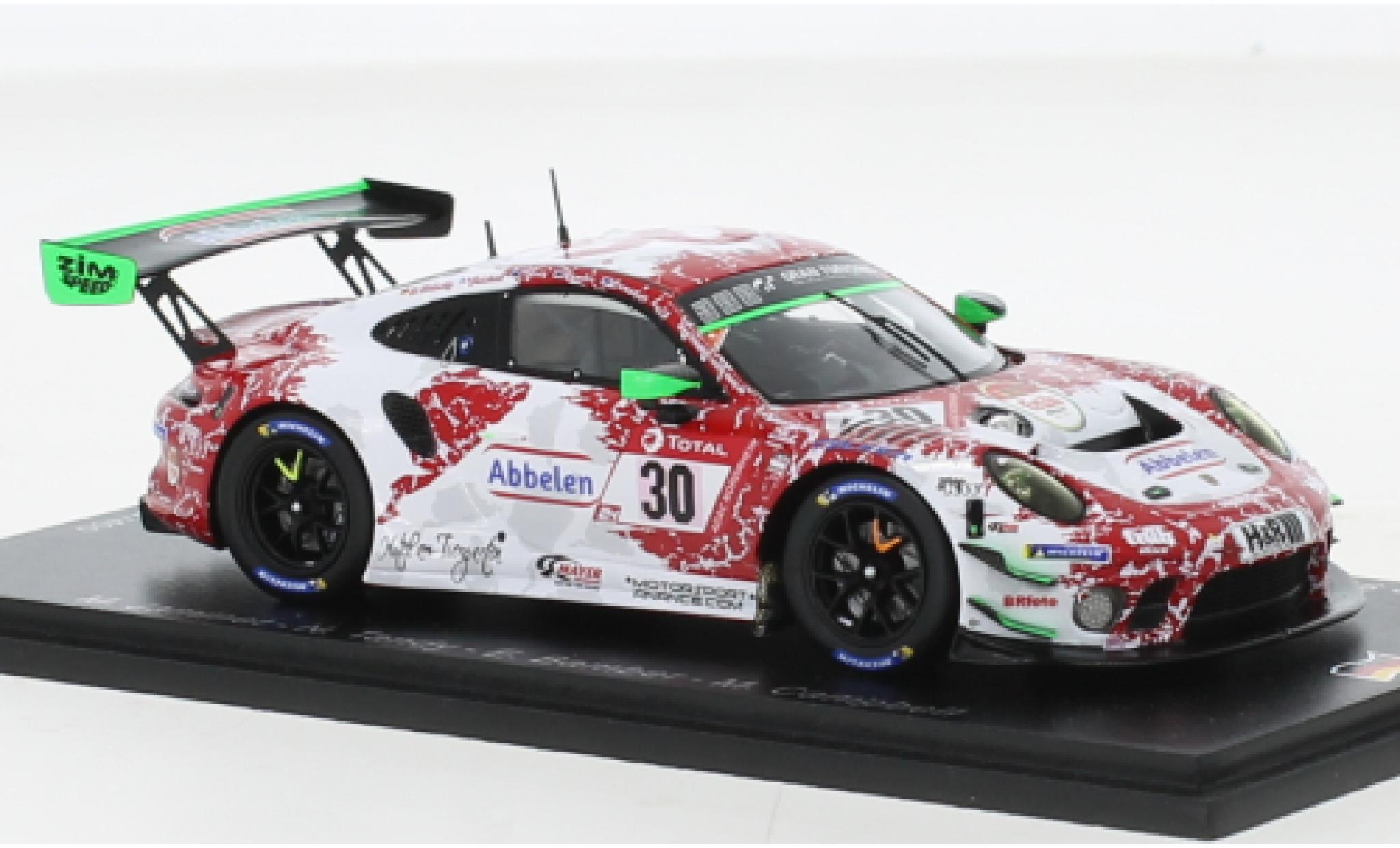Porsche 991 GT3 R 1/43 Spark 911  No.30 Frikadelli Racing Team 24h Nuerburgring 2021 modellino in miniatura