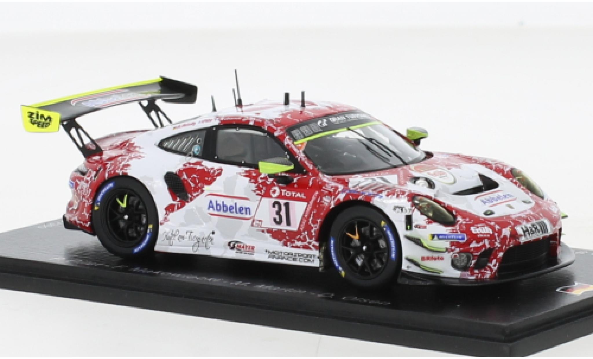 Porsche 991 GT3 R 1/43 Spark 911  No.31 Frikadelli Racing Team 24h Nuerburgring 2021 modellino in miniatura