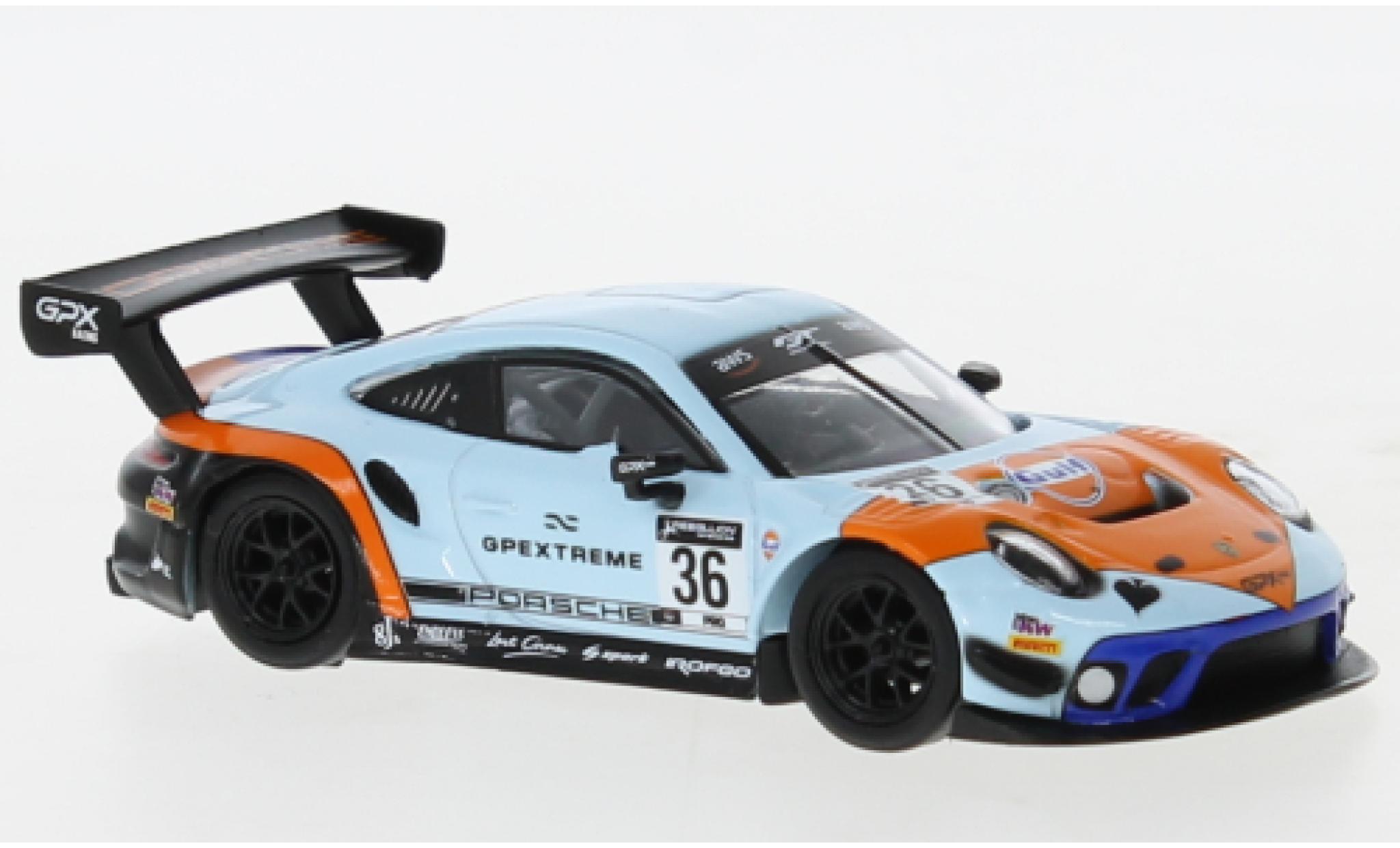 Porsche 991 GT3 R 1/64 Spark 911  No.36 GPX Racing The Spade modellino in miniatura