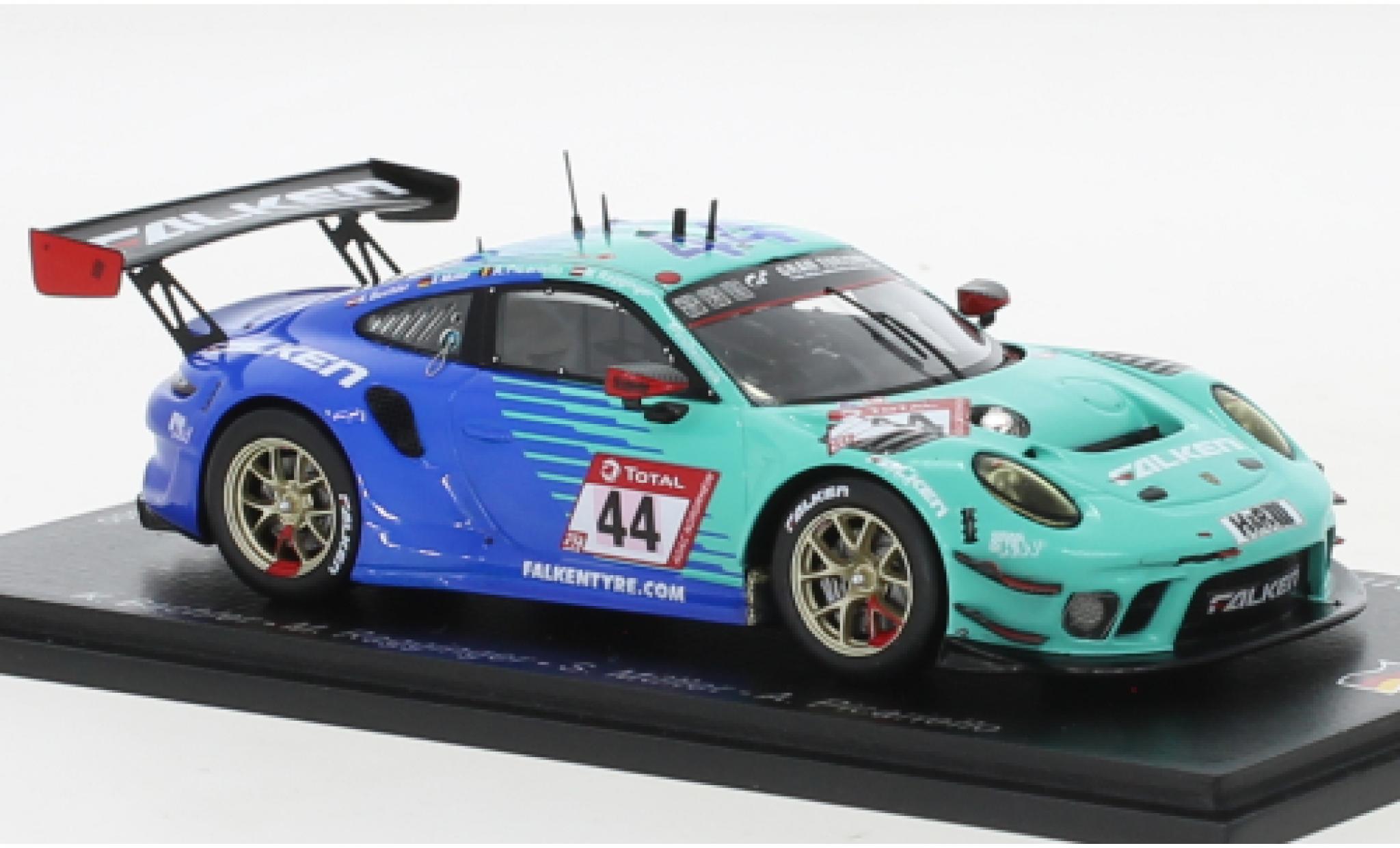Porsche 991 GT3 R 1/43 Spark 911  No.44 Falken Motorsports Falken 24h Nuerburgring 2021 modellino in miniatura