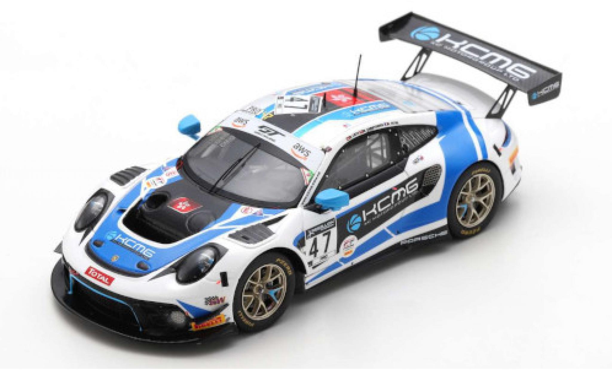 Porsche 992 GT3 R 1/18 Spark 911 (991) GT3 R No.47 KCMG 24h Spa 2020 modellino in miniatura