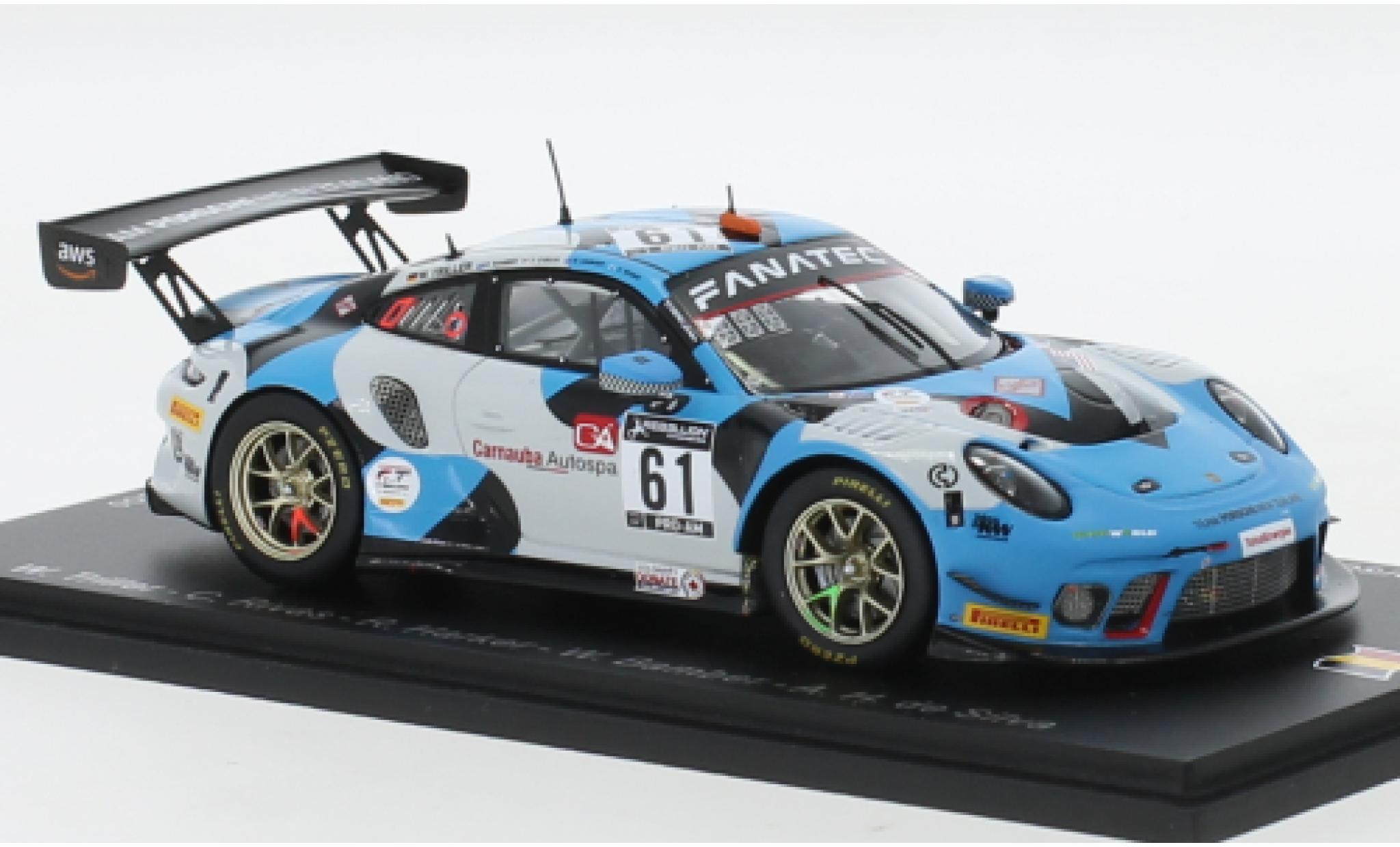 Porsche 991 GT3 R 1/43 Spark 911  No.61 EBM Giga Racing 24h Spa 2021 modellino in miniatura