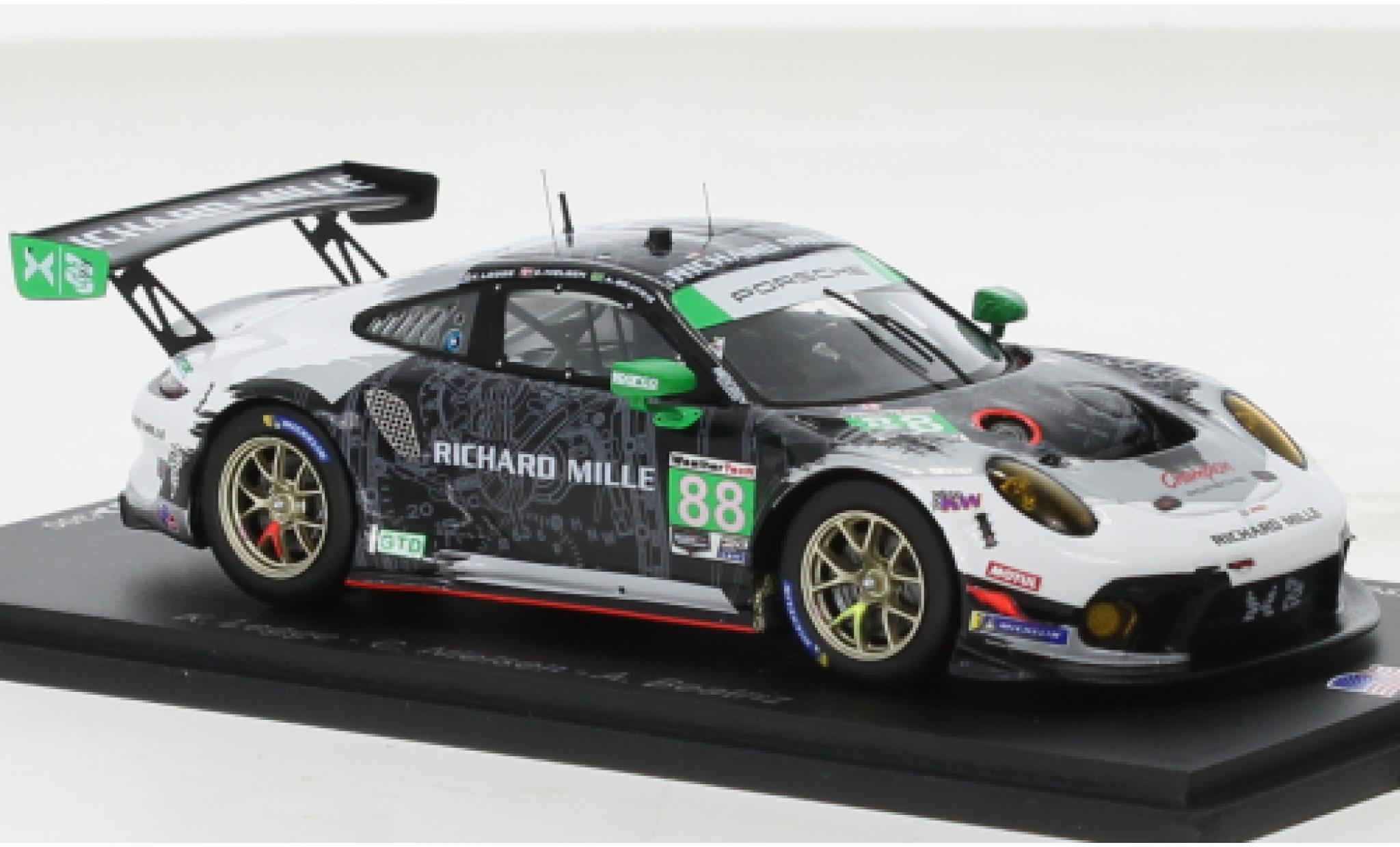 Porsche 991 GT3 R 1/43 Spark 911  No.88 Team Hardpoint EBM IMSA 12h Sebring 2021 modellino in miniatura