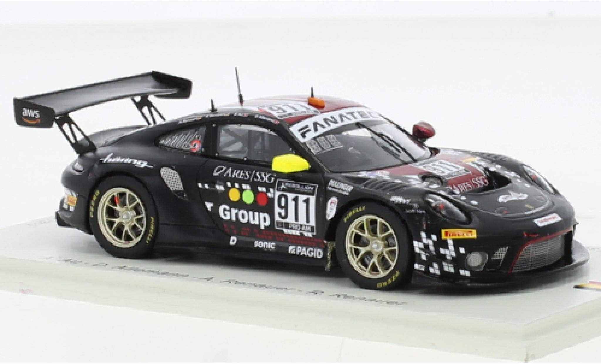 Porsche 991 GT3 R 1/43 Spark 911  No.911 Herberth Motorsport 24h Spa 2021 modellino in miniatura