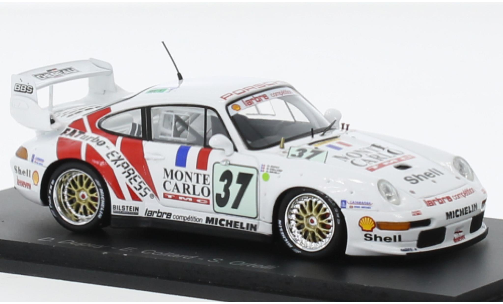 Porsche 993 GT2 1/43 Spark 911  EVO No.37 24h Le Mans 1995 modellino in miniatura