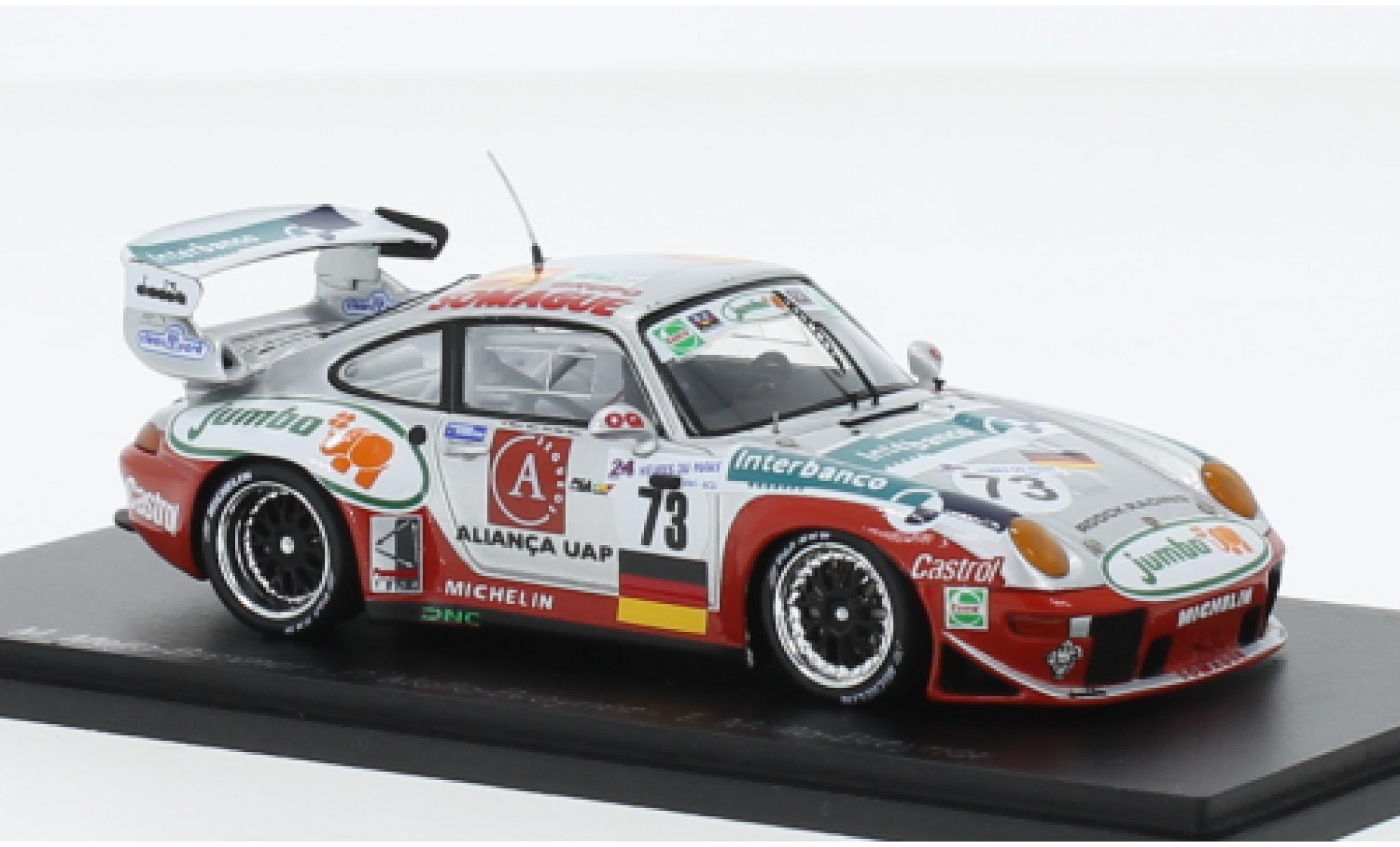 Porsche 993 GT2 1/43 Spark 911  No.73 24h Le Mans 1997 modellino in miniatura