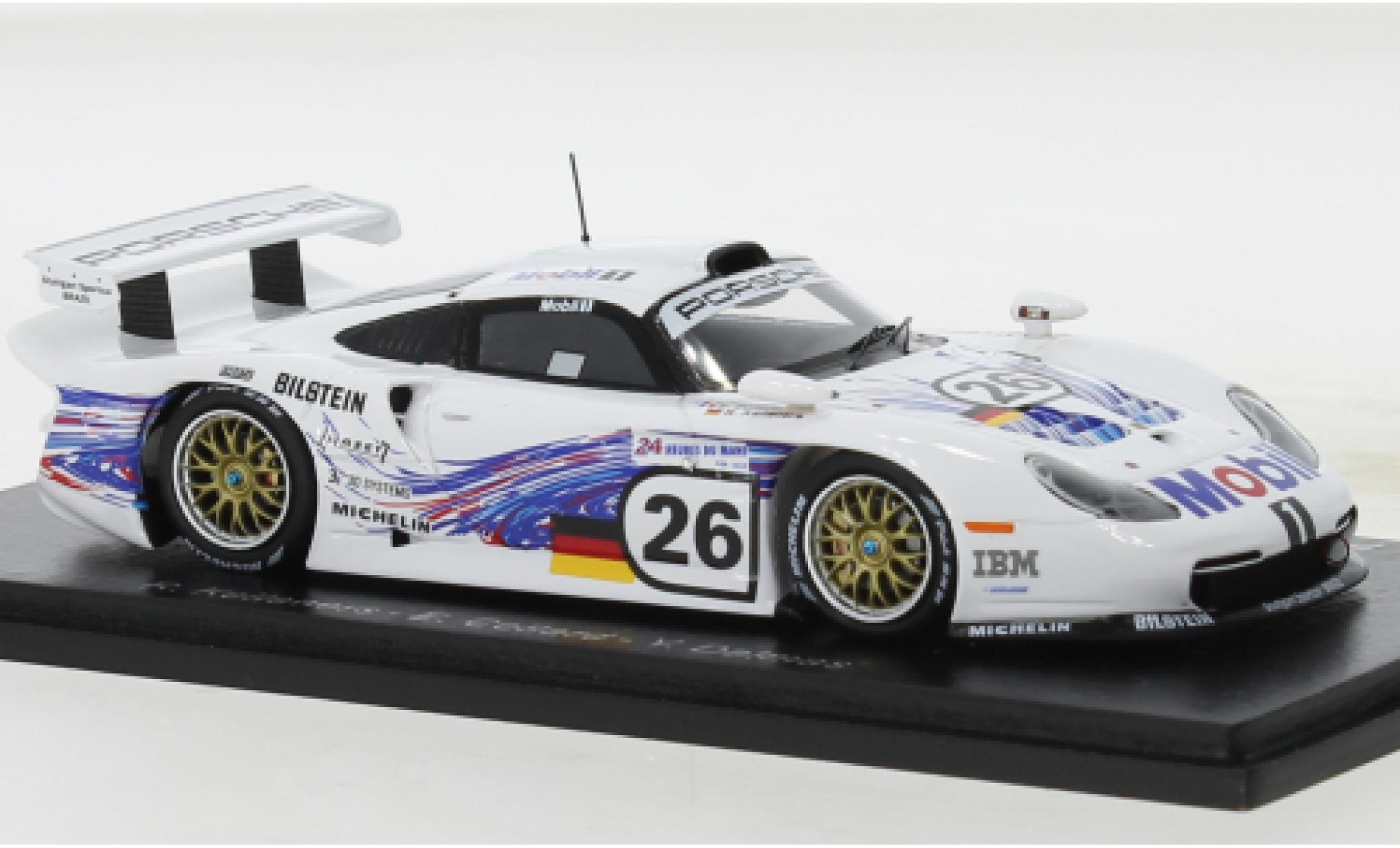 Porsche 996 GT1 1/43 Spark 911 No.26 AG 24h Le Mans 1997 modellino in miniatura
