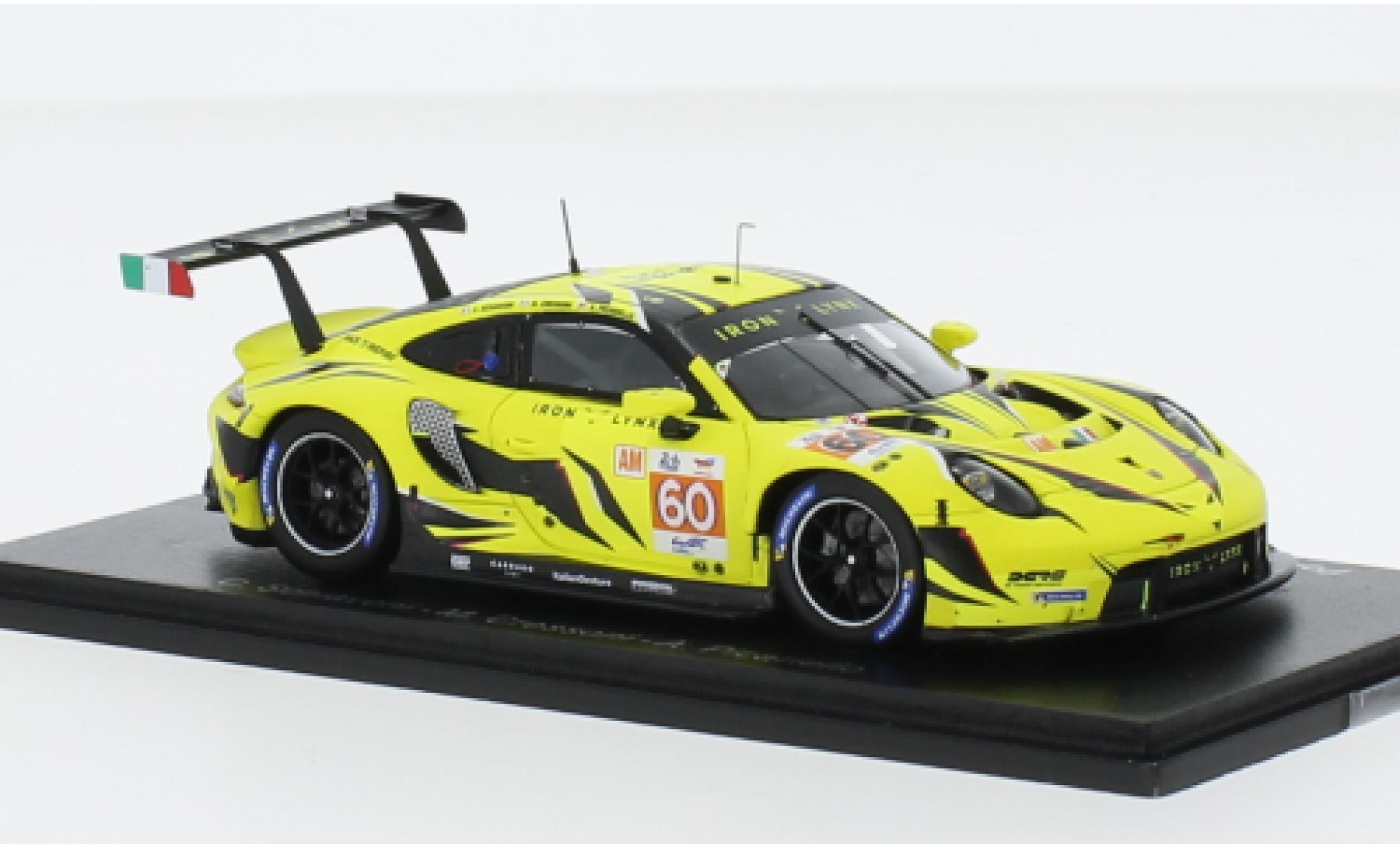 Porsche 911 1/43 Spark RSR-19 No.60 Iron Lynx 24h Le Mans 2023 modellino in miniatura