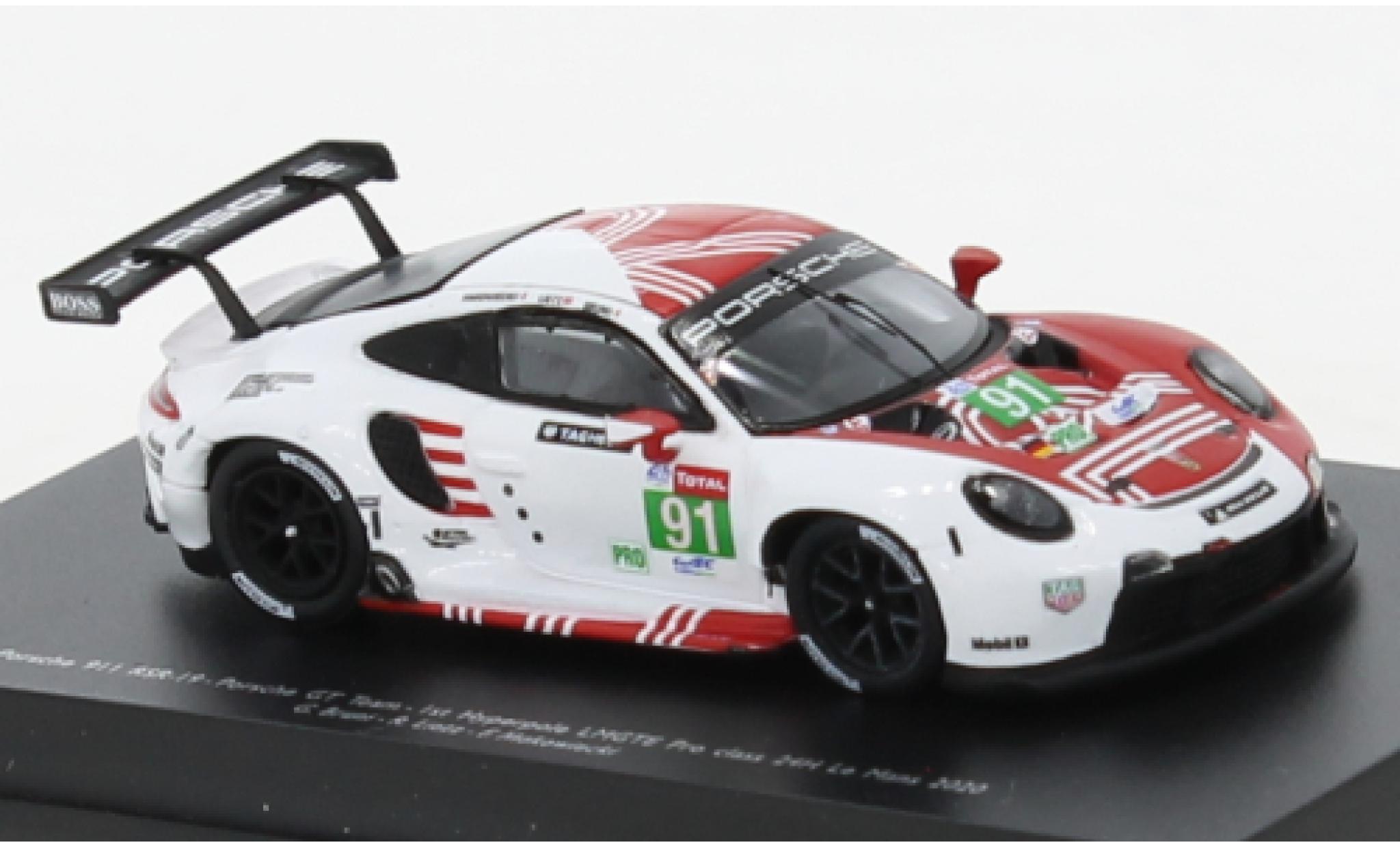 Porsche 992 RSR 1/18 Spark 911 RSR-19 No.91 GT Team 24h Le Mans 2020 modellino in miniatura