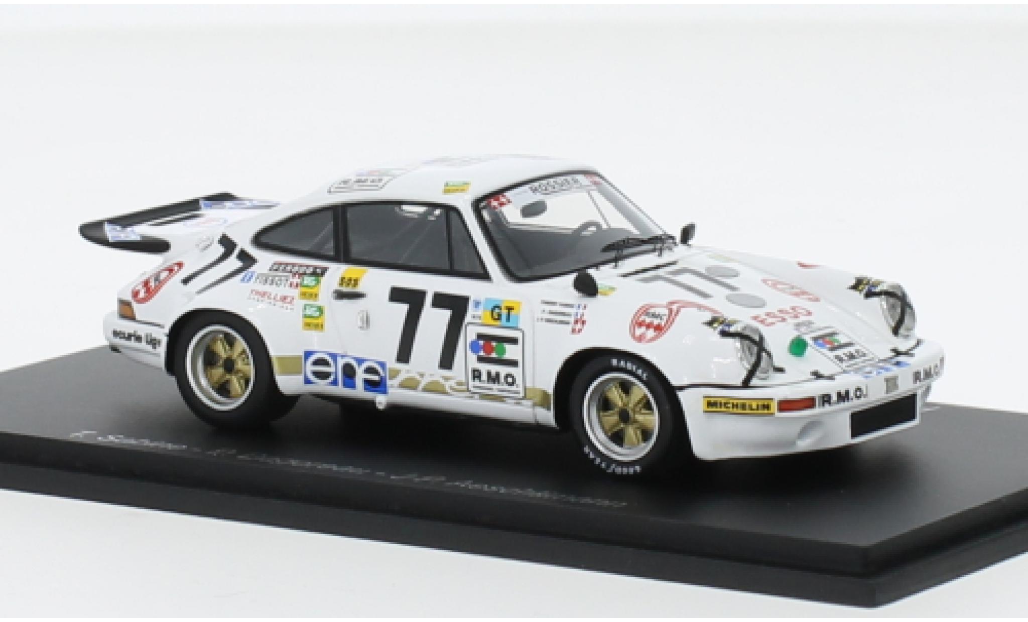 Porsche 930 RSR 1/43 Spark 911 3.0 No.77 24h Le Mans 1975 modellino in miniatura