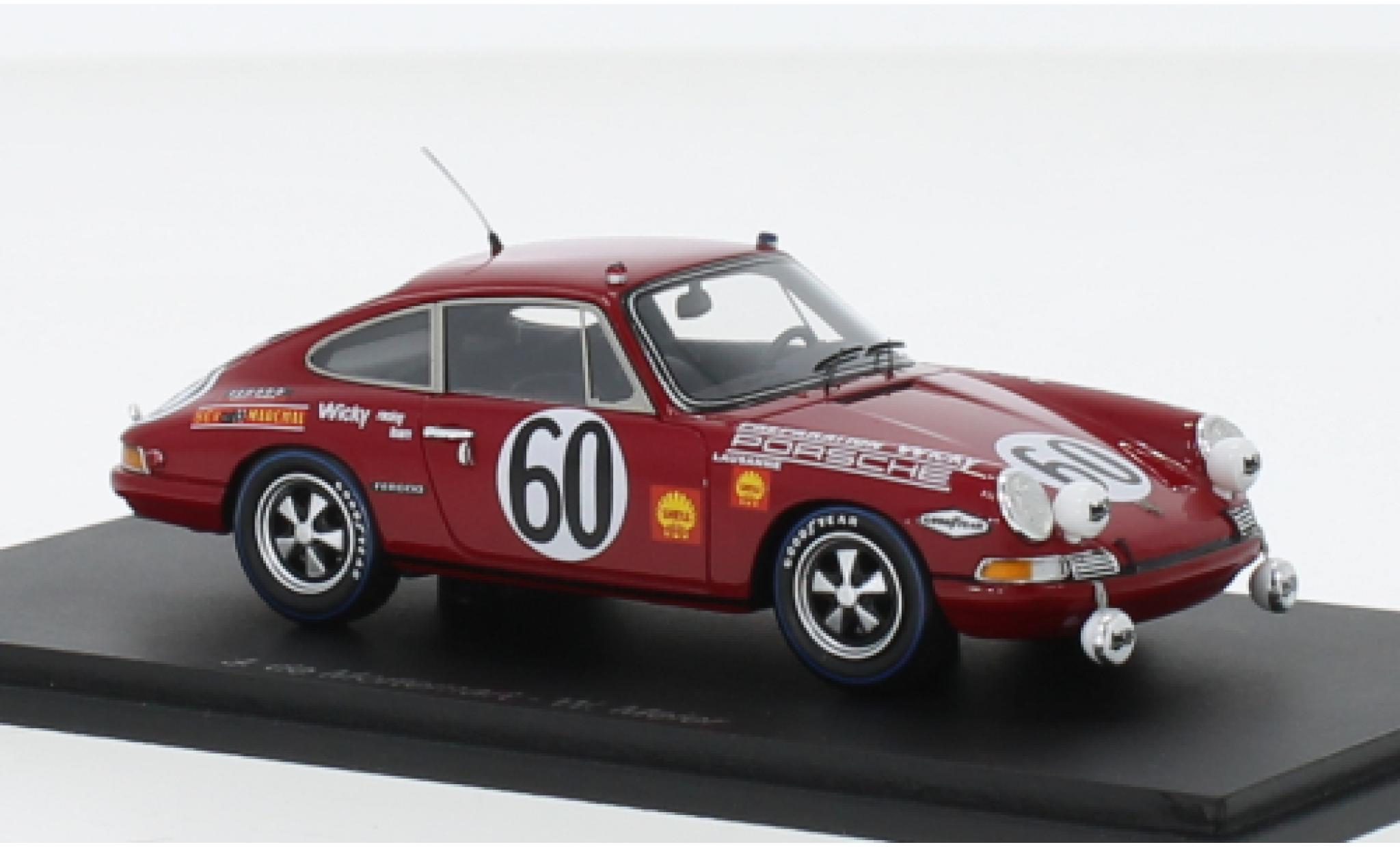 Porsche 911 1/43 Spark T No.60 24h Le Mans 1968 modellino in miniatura