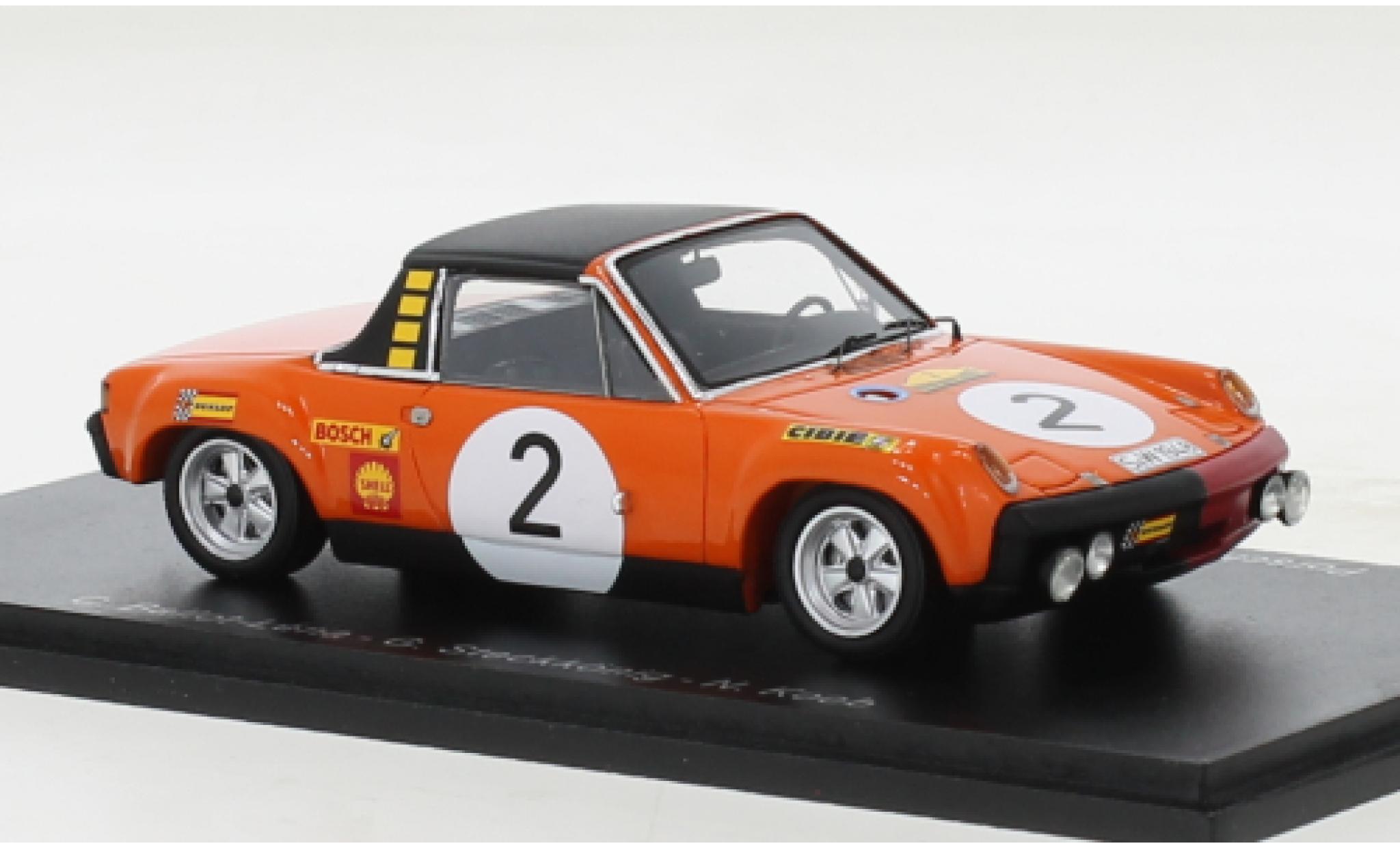 Porsche 914 1/43 Spark /6 No.2 Marathon de la Route 1970 modellino in miniatura