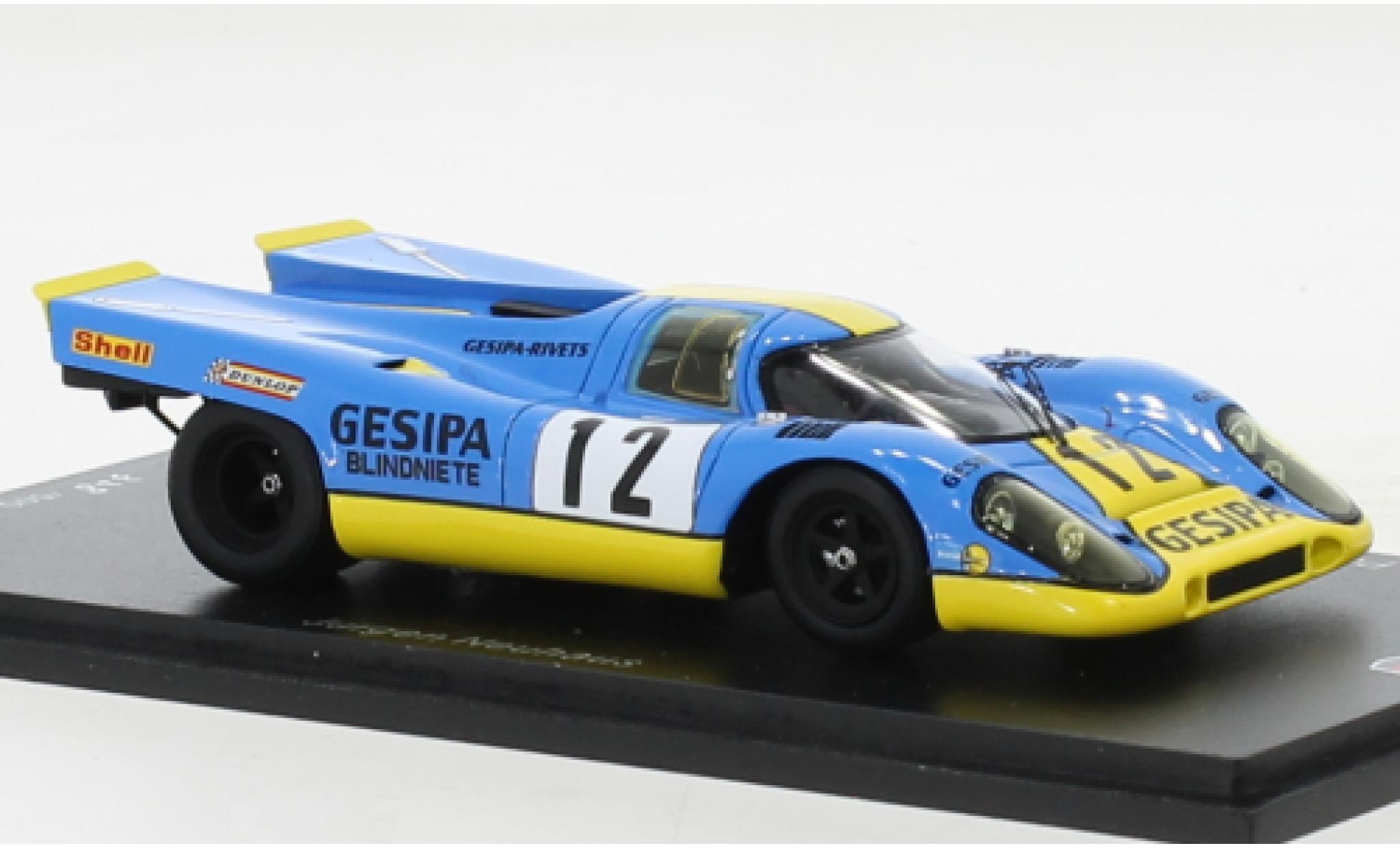 Porsche 917 1970 1/43 Spark K No.12 GESIPA Interserie Norisring modellino in miniatura