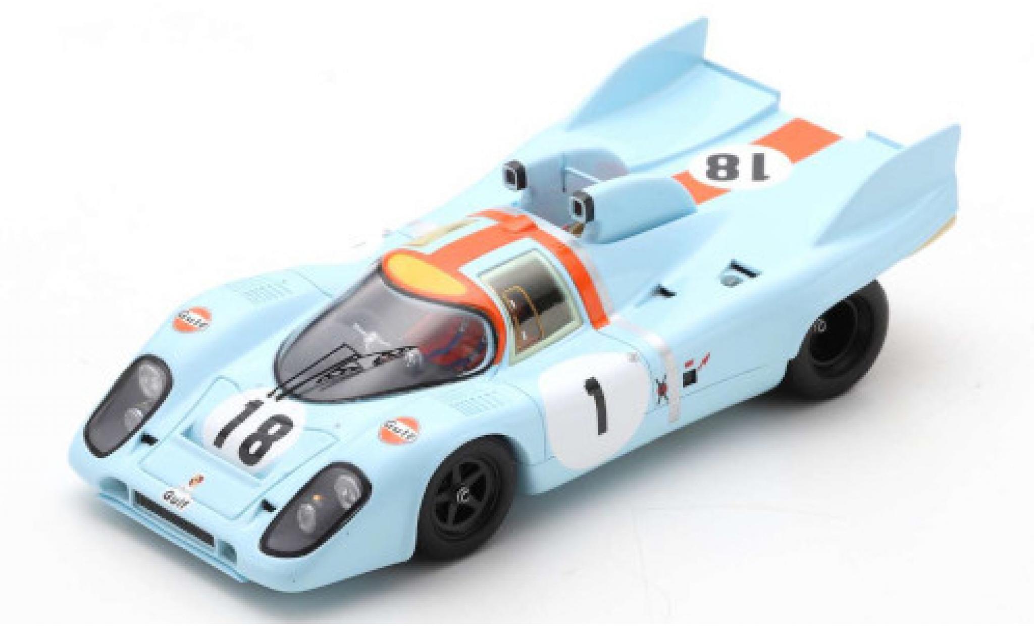 Porsche 917 1971 1/43 Spark K No.18 Test Le Mans modellino in miniatura