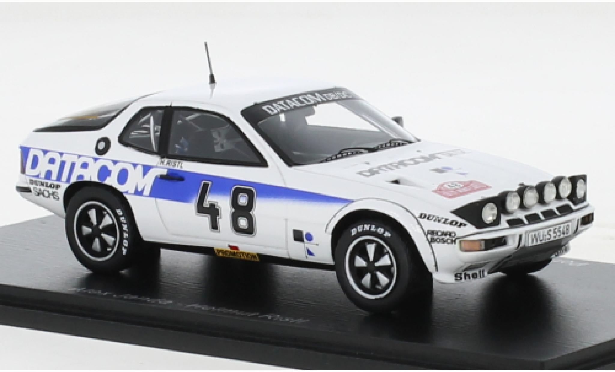 Porsche 924 1/43 Spark Carrera GTS No.48 Datacom Rallye WM Rallye Monte Carlo 1979 modellino in miniatura