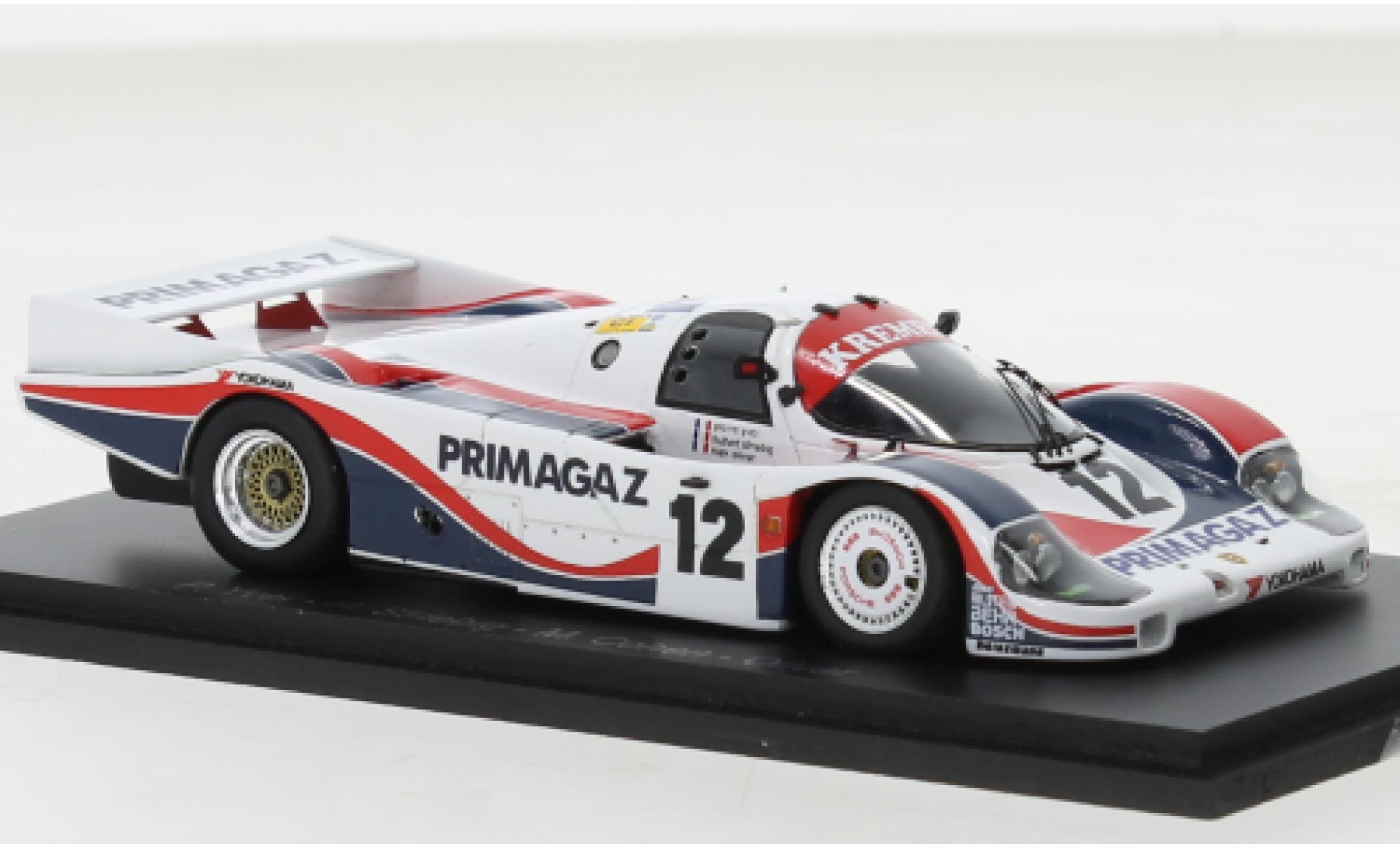 Porsche 956 1986 1/43 Spark No.12 24h Le Mans modellino in miniatura