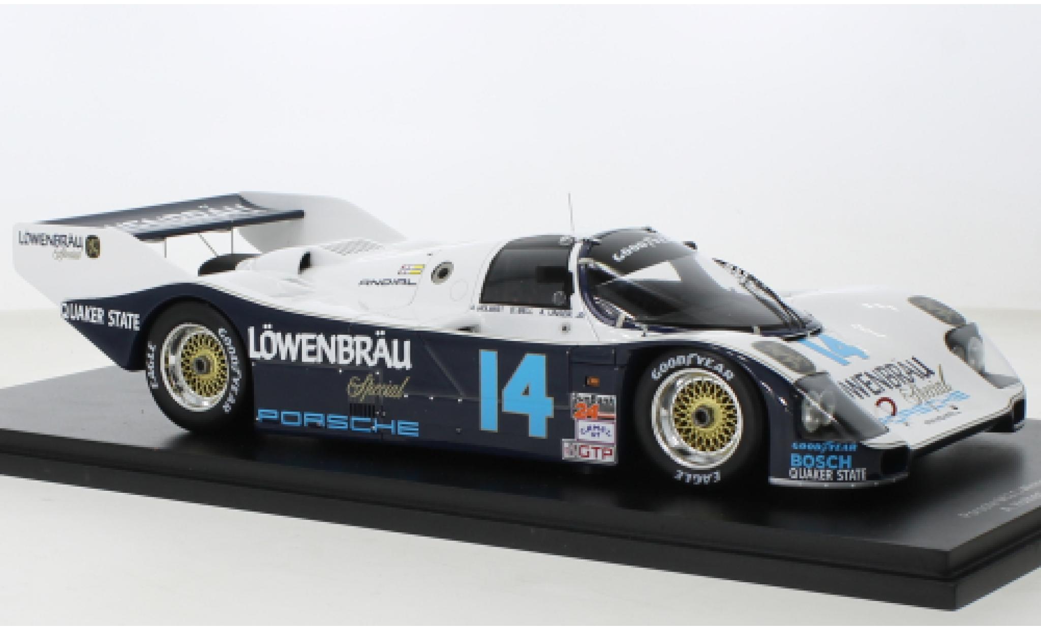 Porsche 962 1986 1/18 Spark C No.14 Löwenbräu IMSA 24h Daytona modellino in miniatura