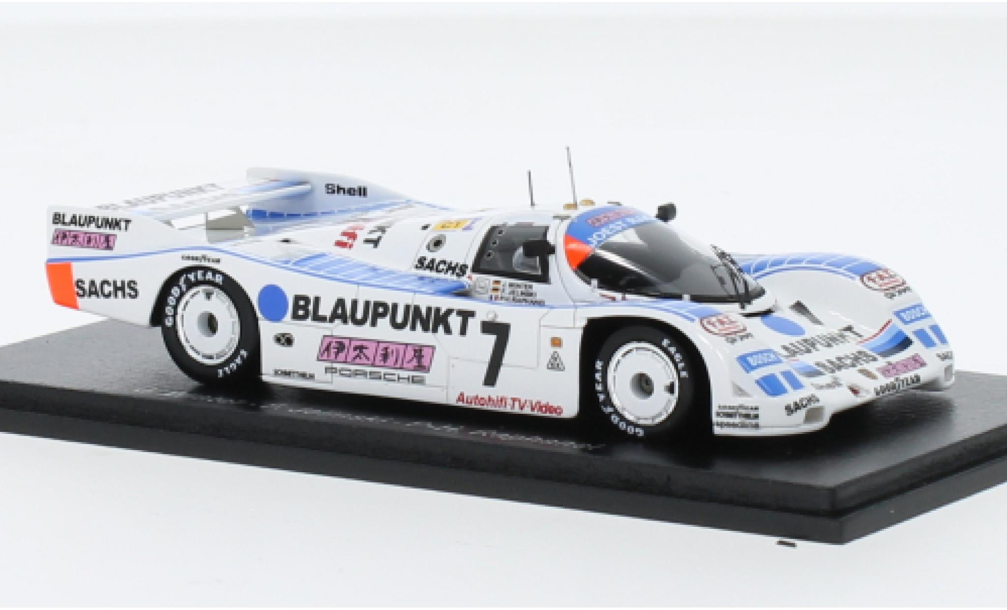 Porsche 962 1989 1/43 Spark C No.7 Joest Racing Blaupunkt 24h Le Mans modellino in miniatura