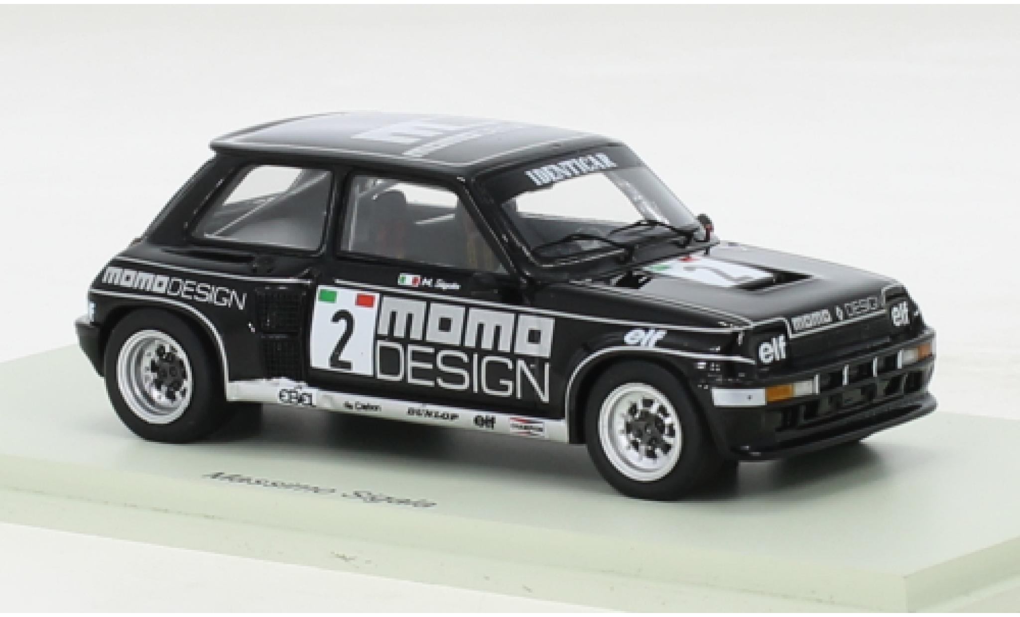 Renault 5 1/43 Spark Turbo No.2 Momo Turbo Europa Cup 1981 modellino in miniatura