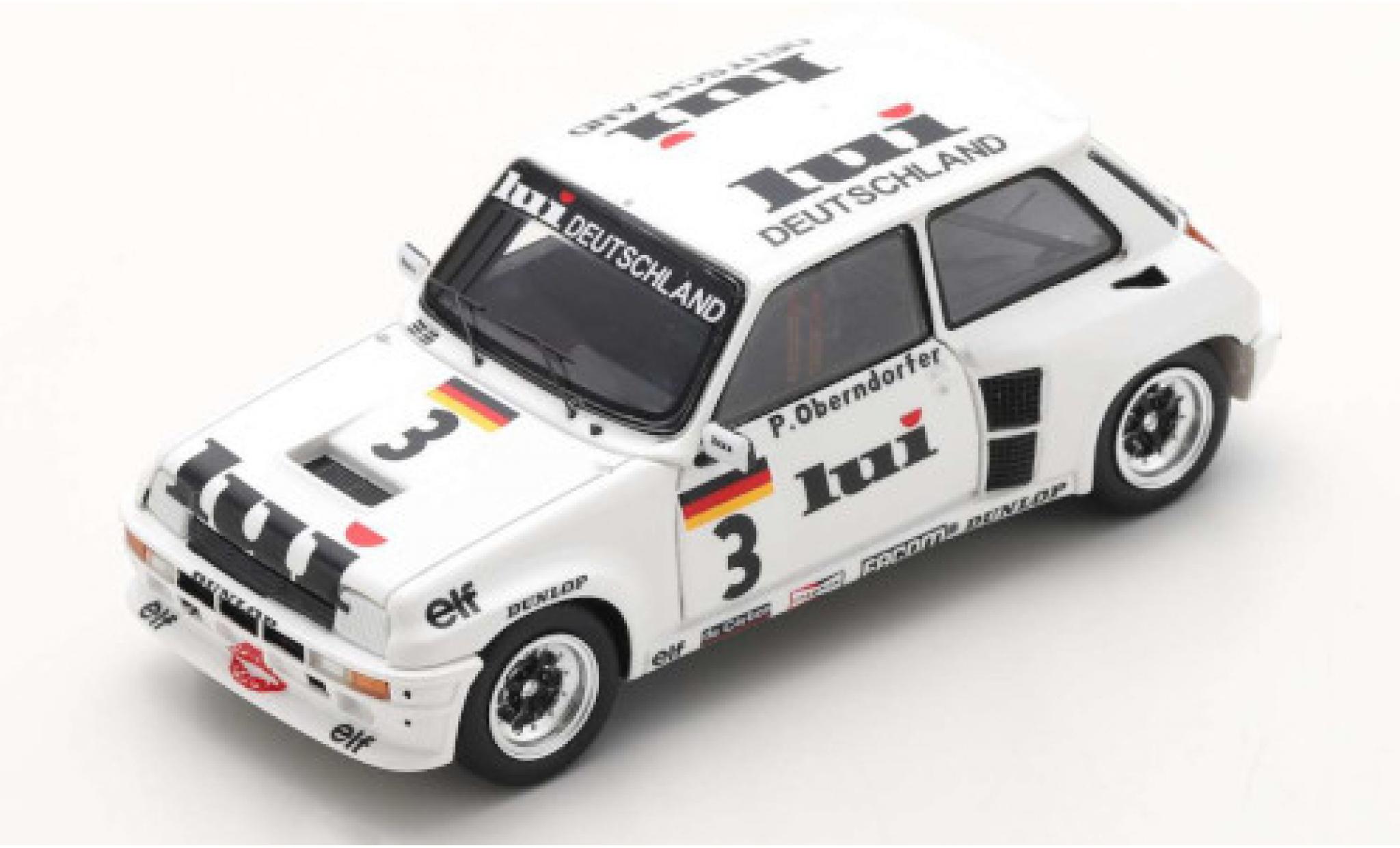 Renault 5 1/43 Spark Turbo No.3 Lui Turbo Eurocup 1981 modellino in miniatura