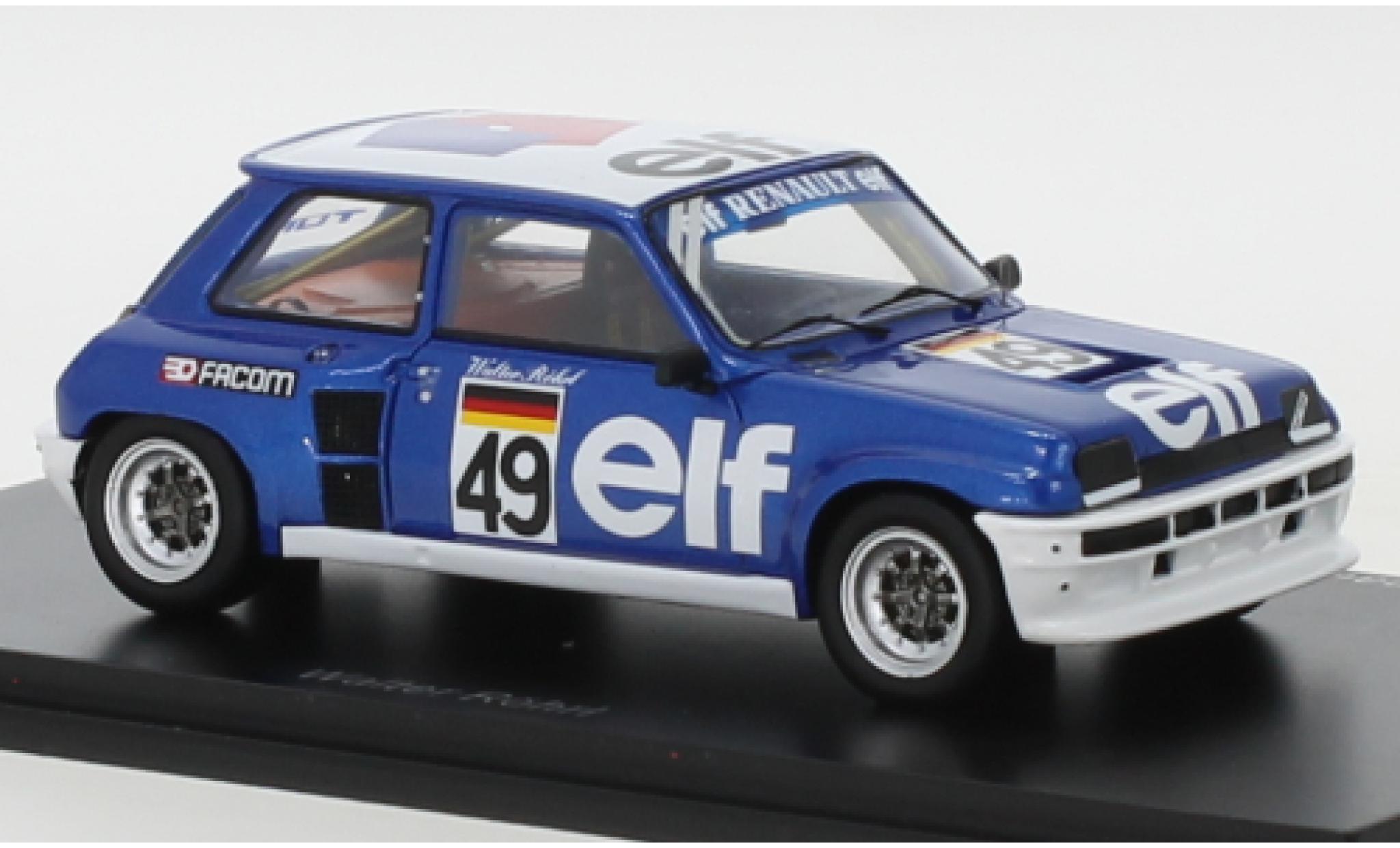 Renault 5 1/43 Spark Turbo No.49 Turbo Eurocup 1981 modellino in miniatura