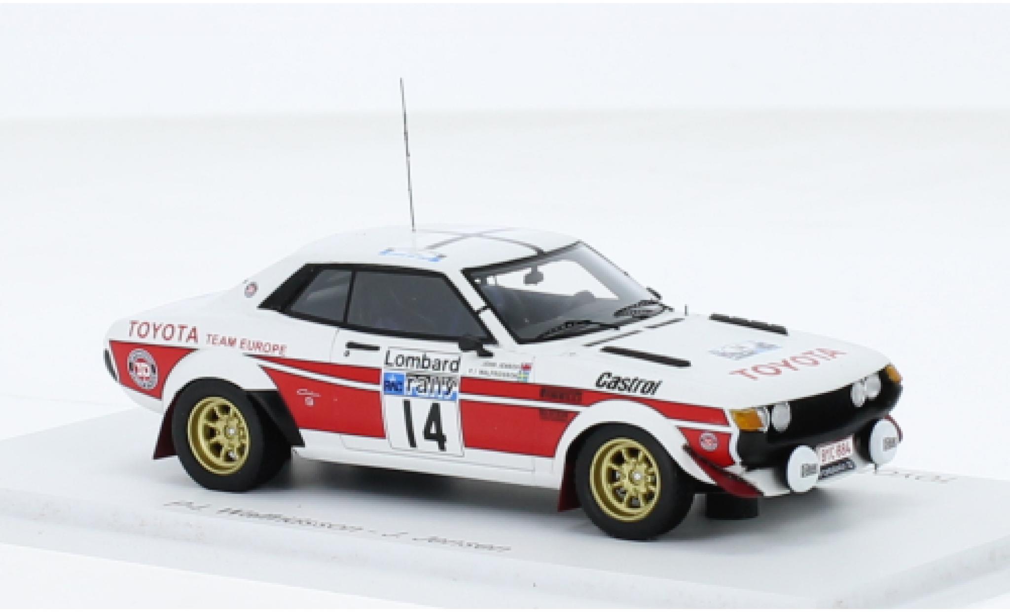 Toyota Celica 1/43 Spark 2000 GT (TA22) No.14 Rallye WM RAC Rallye 1977 modellino in miniatura