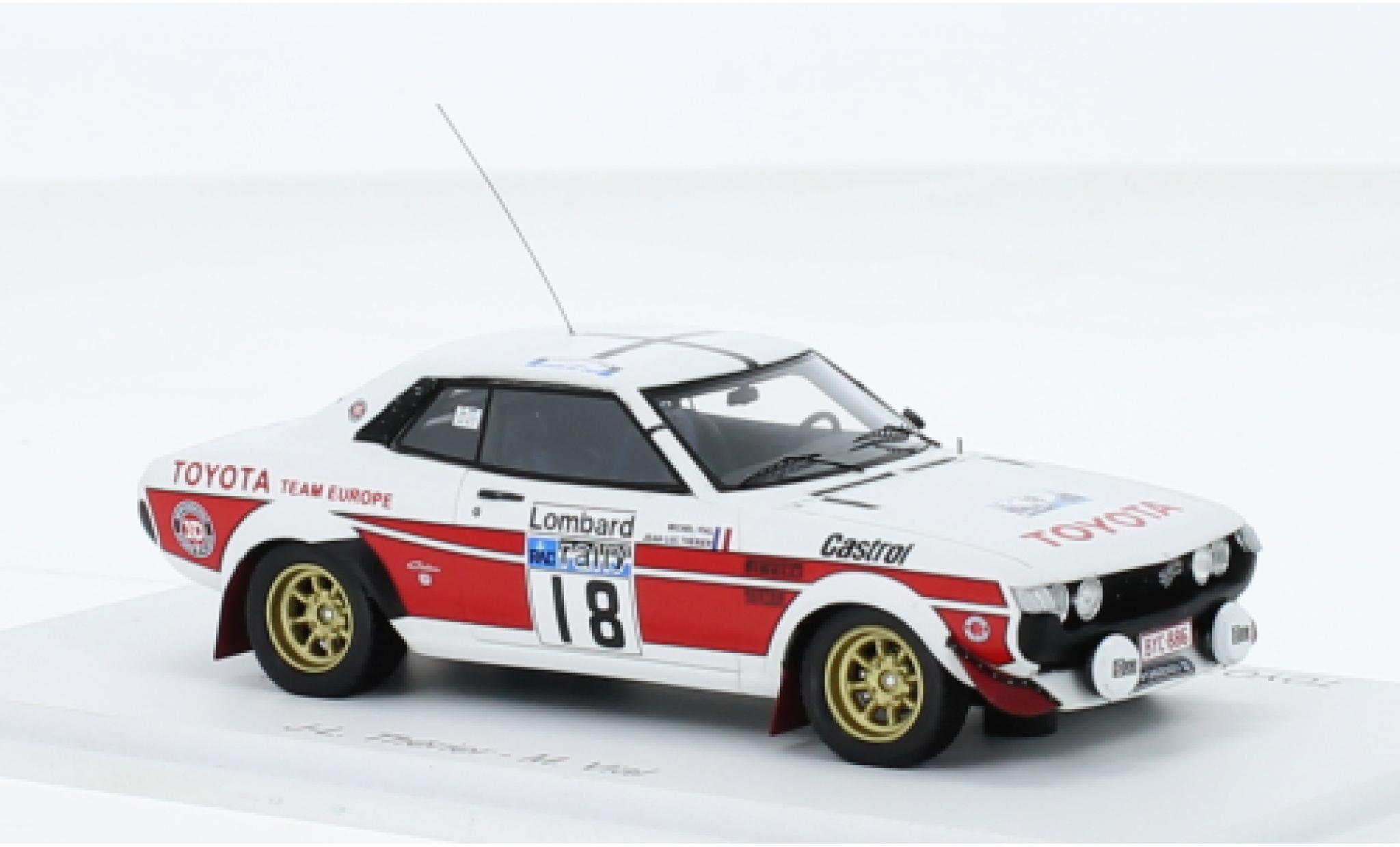 Toyota Celica 1/43 Spark 2000 GT (TA22) No.18 Rallye WM RAC Rallye 1977 modellino in miniatura
