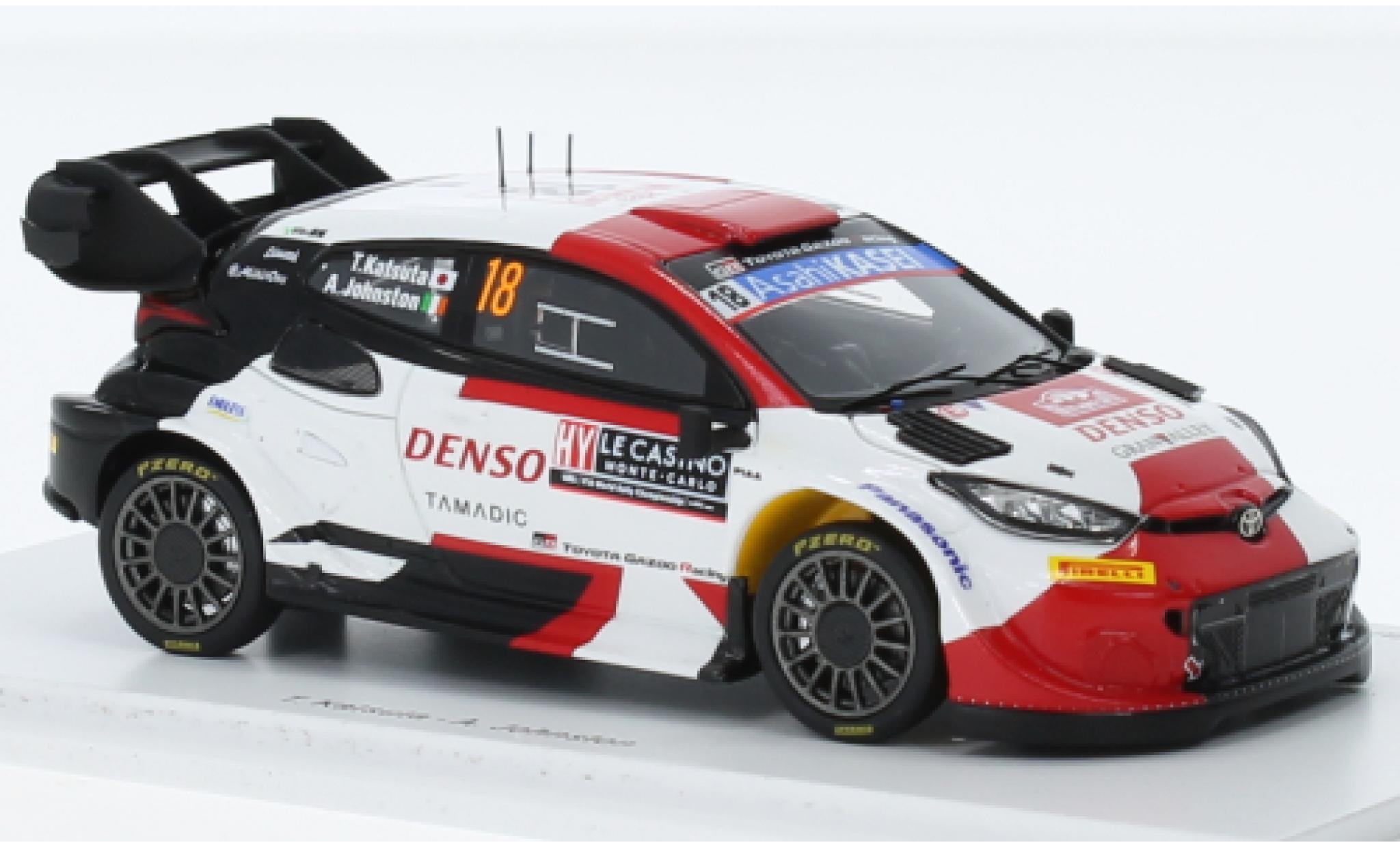 Toyota Yaris 1/43 Spark GR Rally1 hybride No.18 Gazoo Racing WRT Rallye WM Rallye Monte Carlo 2023 modellino in miniatura