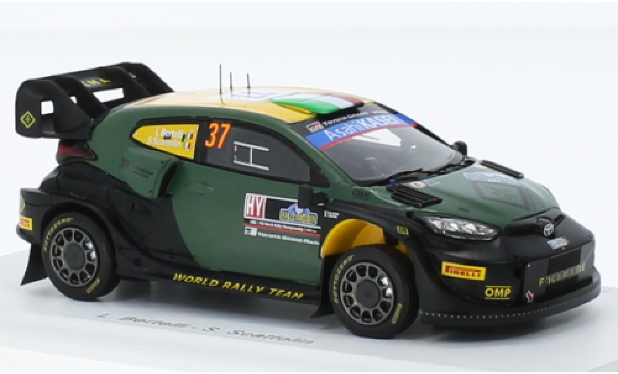 Toyota Yaris 1/43 Spark GR Rally1 No.37 Rallye WM Rallye Suède 2023 modellino in miniatura