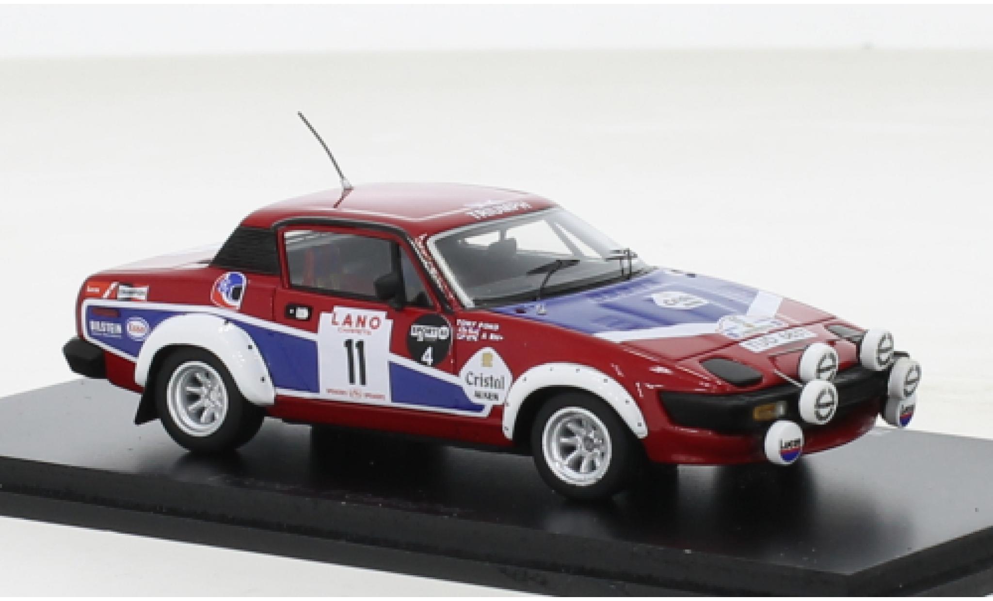 Triumph TR7 1/43 Spark No.11 24h Ypres 1980 modellino in miniatura