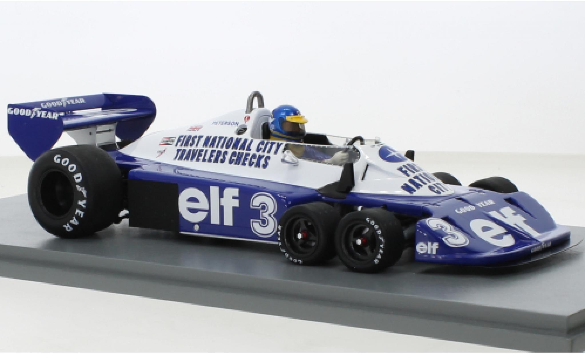 Tyrrell P34 1/18 Spark No.3 formule 1 GP Allemagne 1977 modellino in miniatura