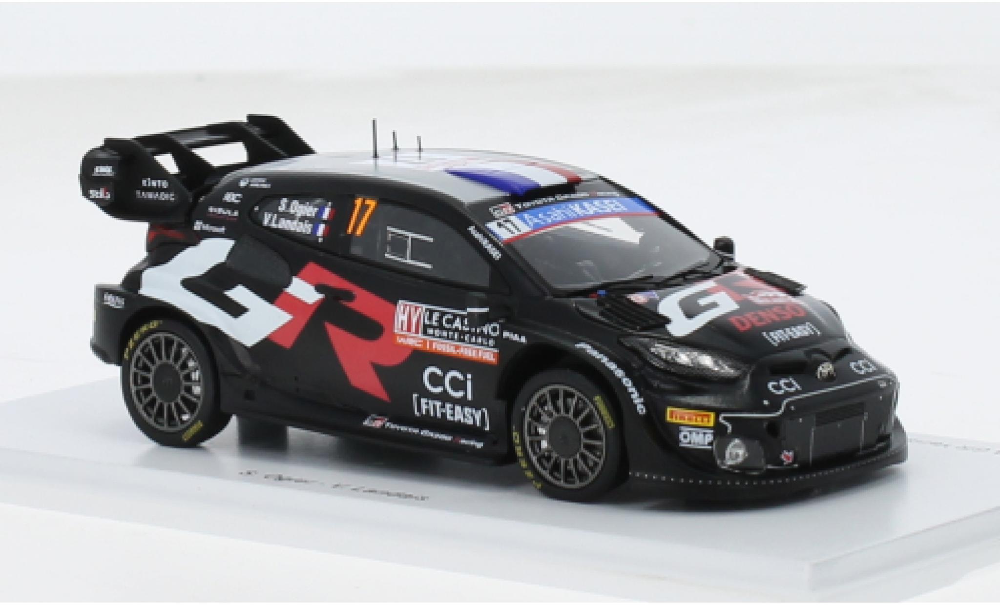 Toyota Yaris 1/43 Spark GR Rally1 Hybrid No.17 Gazoo Racing WRT Rallye WM Rallye Monte Carlo 2024 1:43 modellino in miniatura