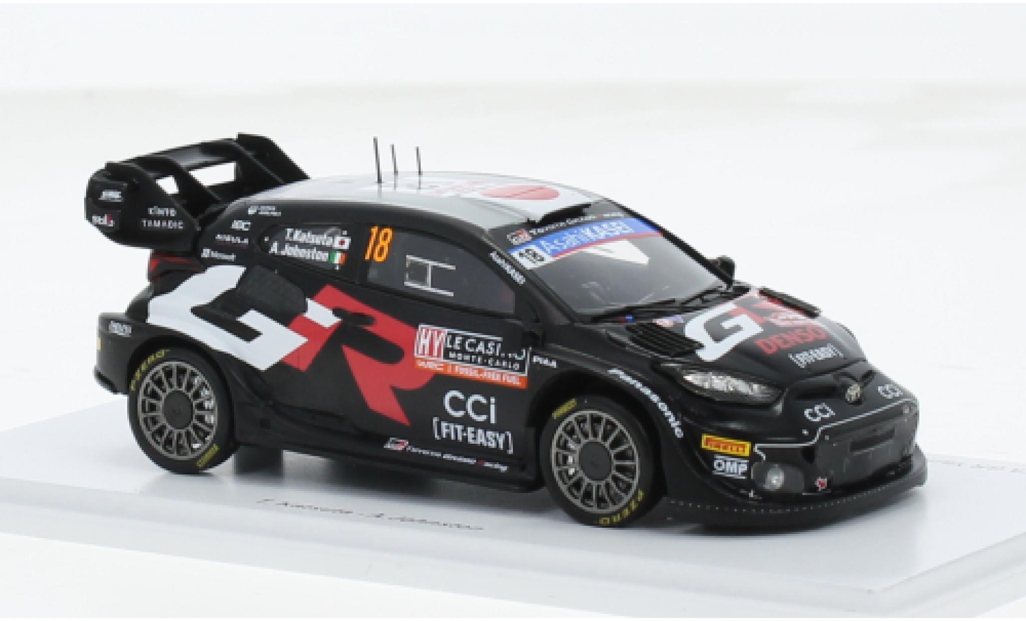 Toyota Yaris 1/43 Spark GR Rally1 Hybrid No.18 Gazoo Racing WRT Rallye WM Rallye Monte Carlo 2024 1:43 modellino in miniatura