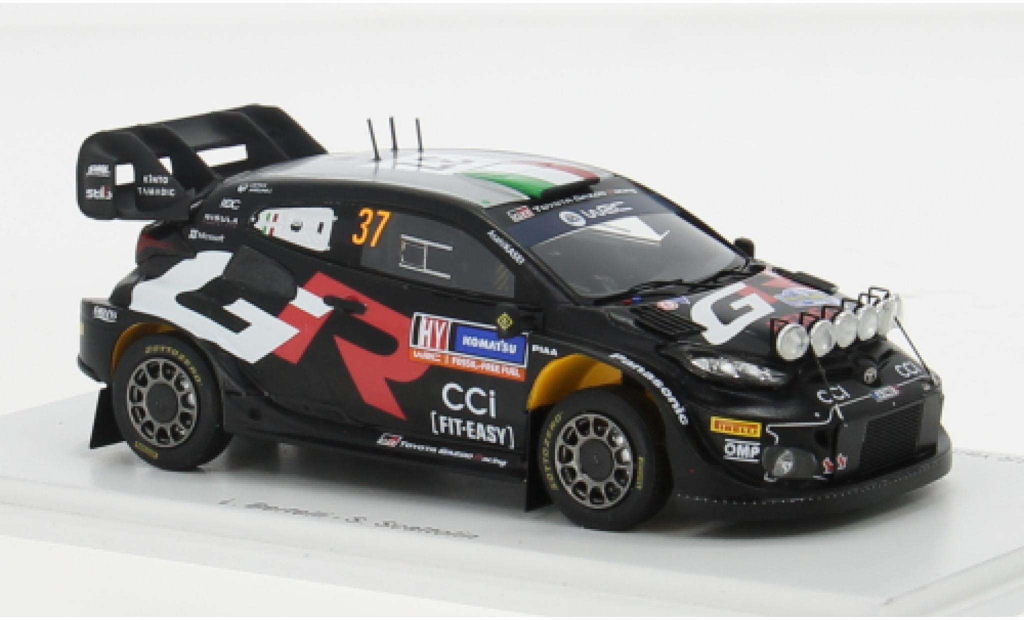 Toyota Yaris 1/43 Spark GR Rally1 Hybrid No.37 Gazoo Racing WRT Rallye WM Rallye Schweden 2024 1:43 modellino in miniatura